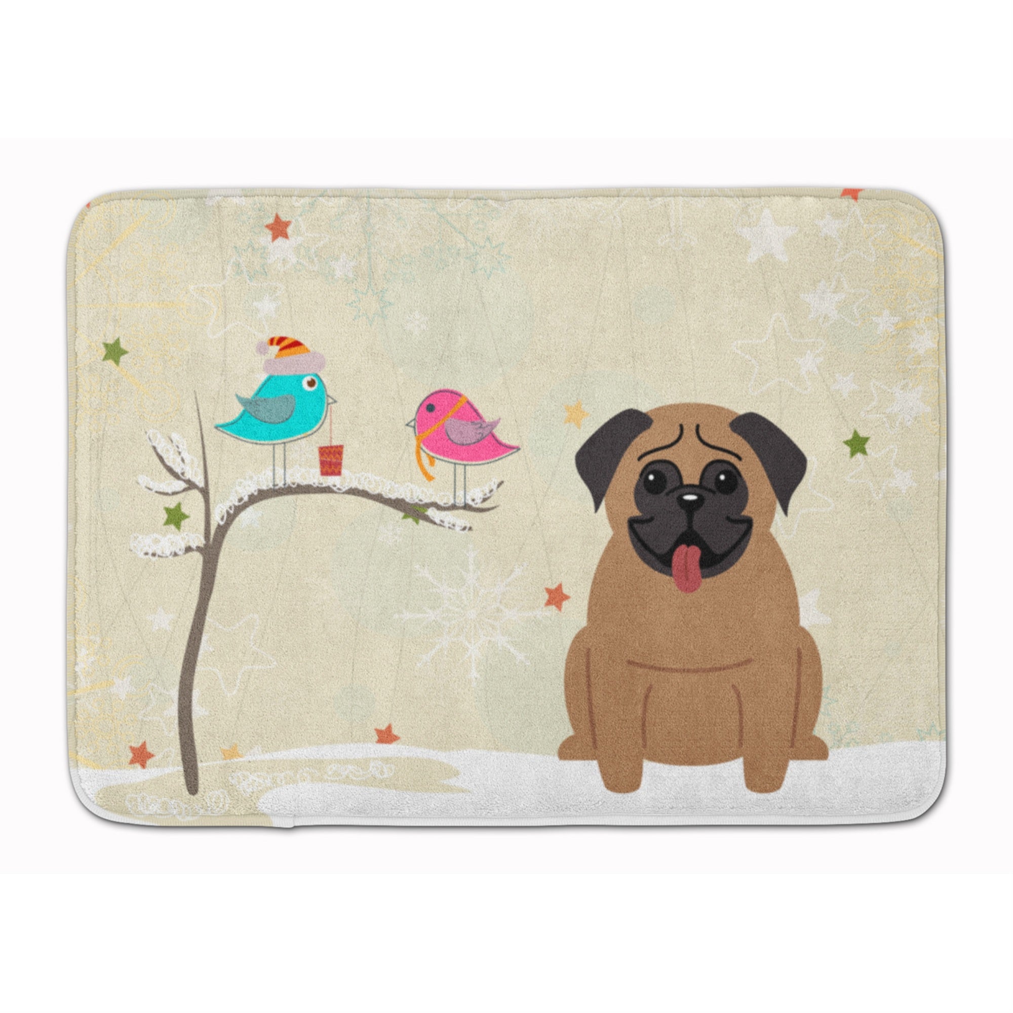 'Caroline'S Treasures Christmas Presents Friends Pug Brown, 19'''' X 27'''', Multicolor''