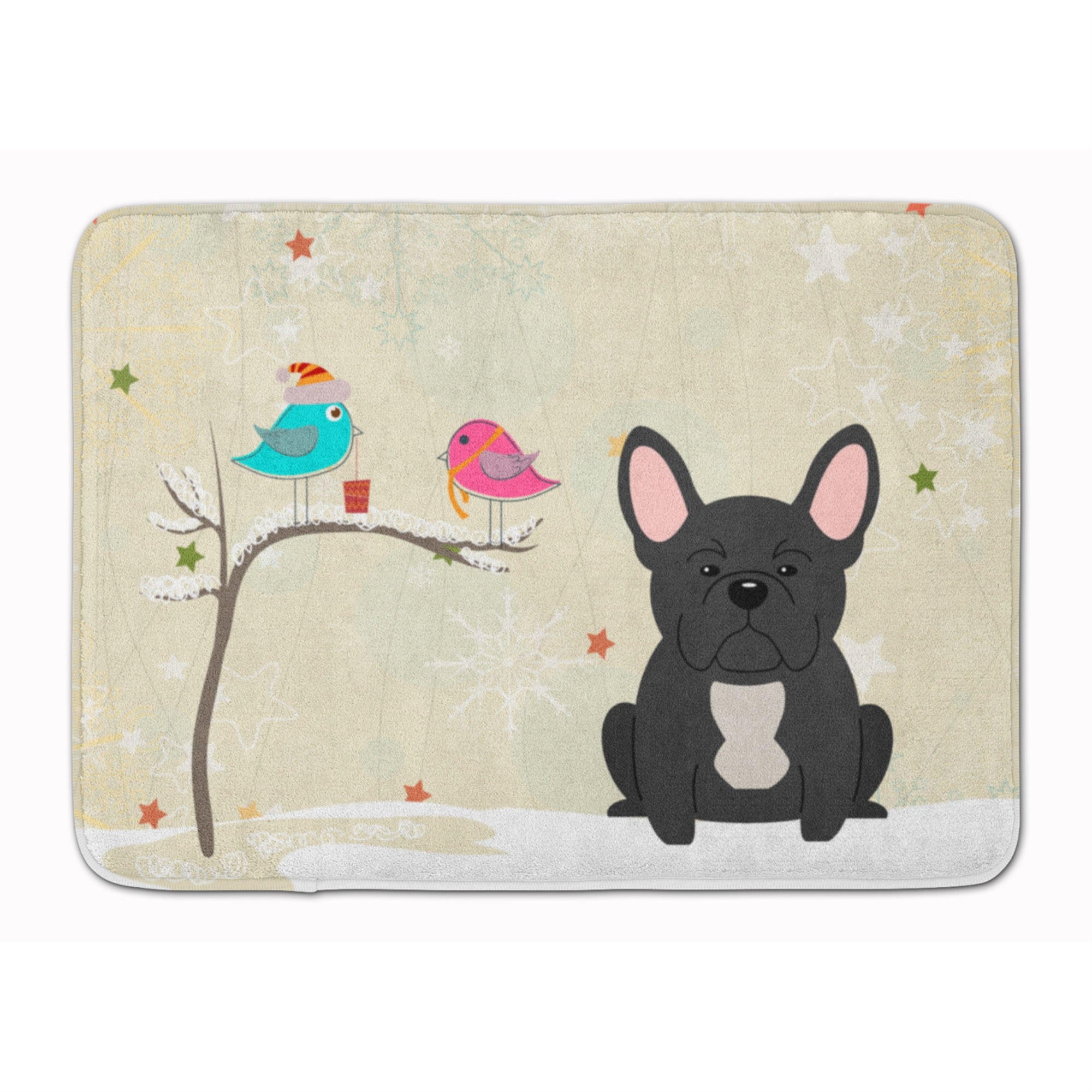 Carolines Treasures Christmas French Bulldog Black, 19 x 27, Multicolor