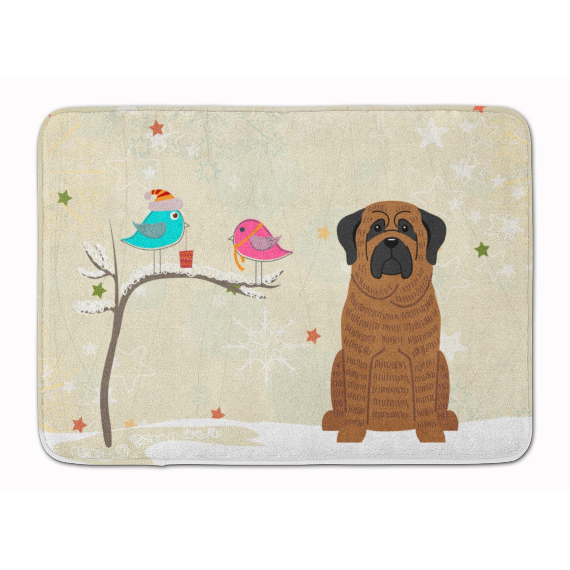 'Caroline'S Treasures Christmas Presents Mastiff Brindle Floor Mat, 19'''' X 27'''', Multicolor''