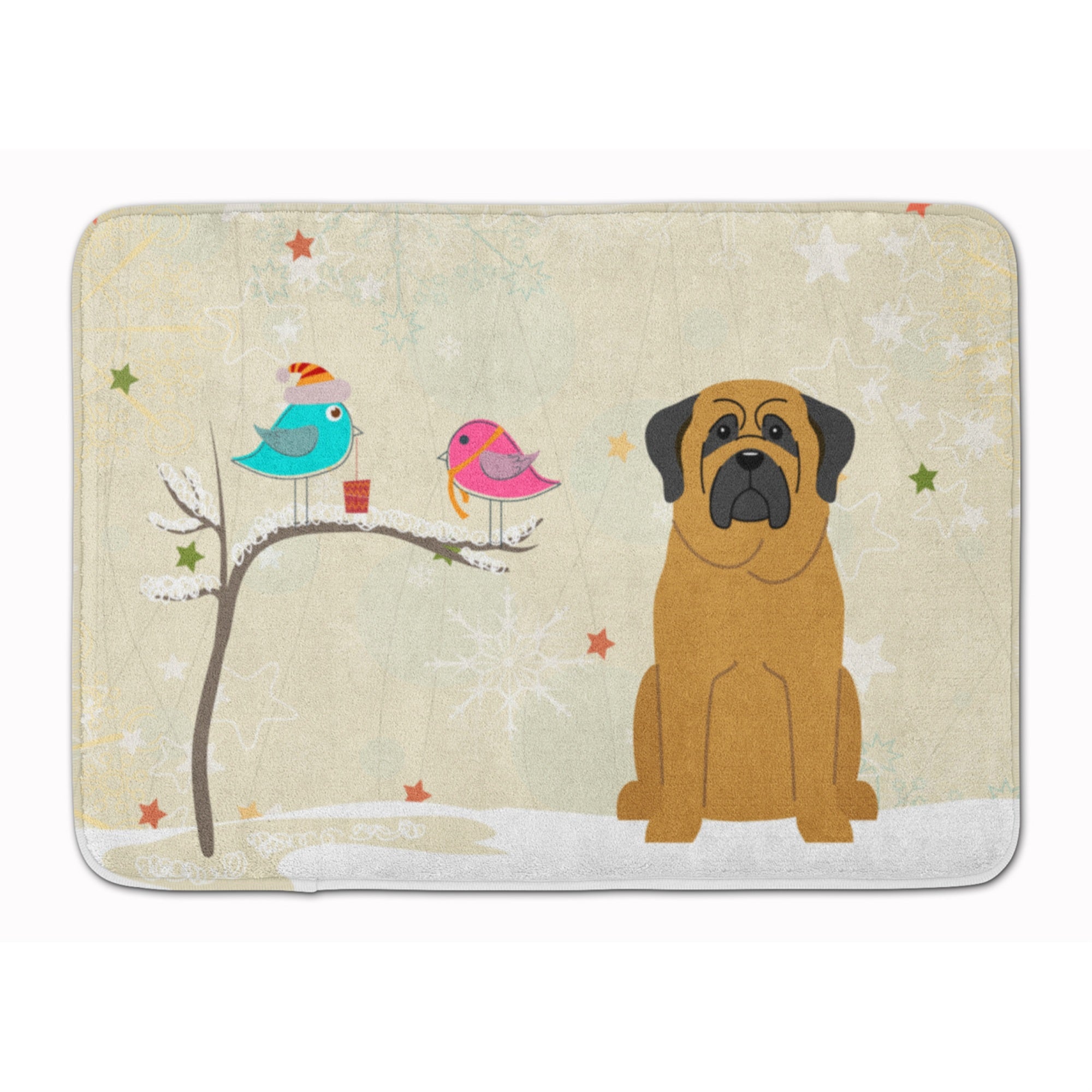 'Caroline'S Treasures Christmas Presents Friends Mastiff Floor Mat, 19'''' X 27'''', Multicolor''