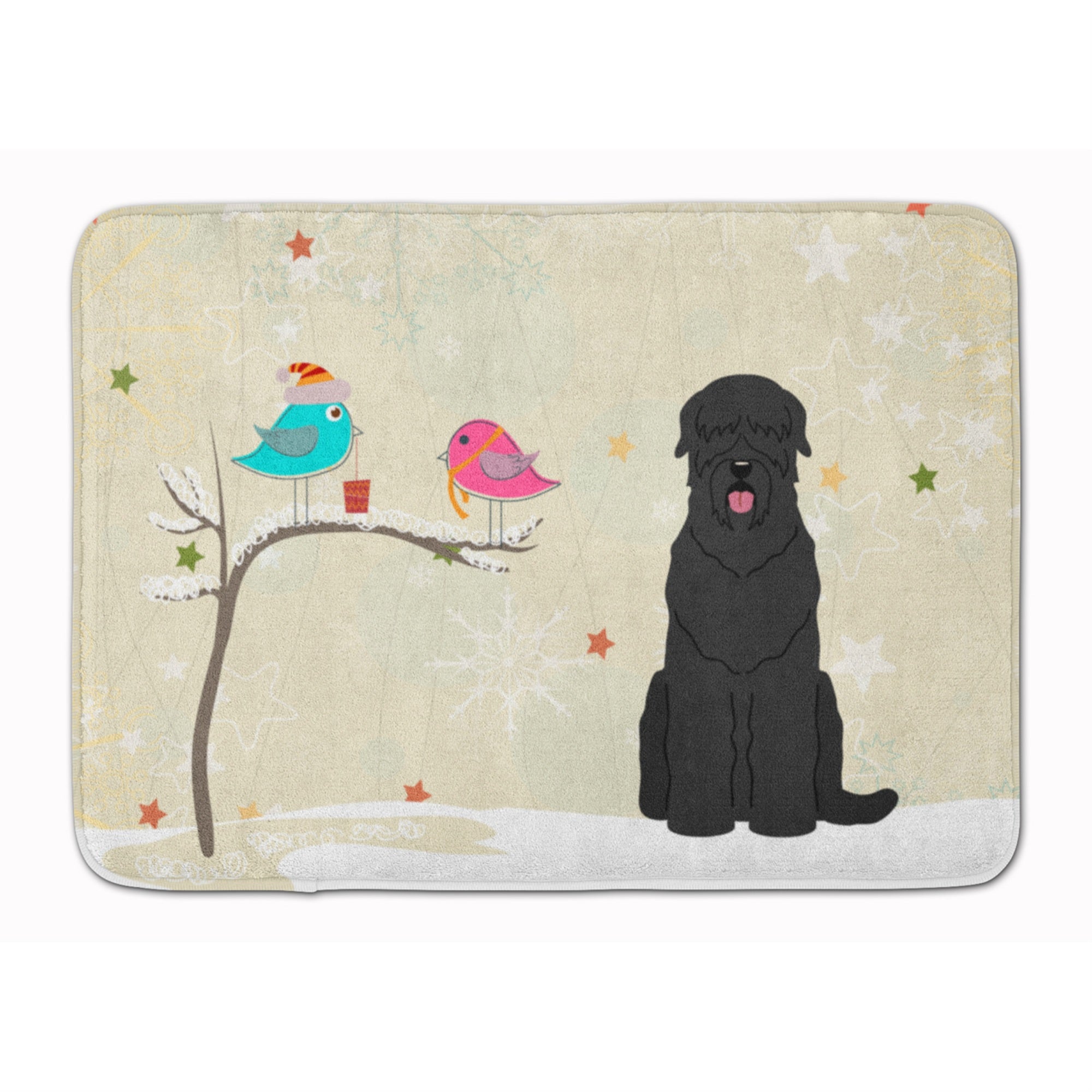 'Caroline'S Treasures Christmas Black Russian Terrier Floor Mat, 19'''' X 27'''', Multicolor''
