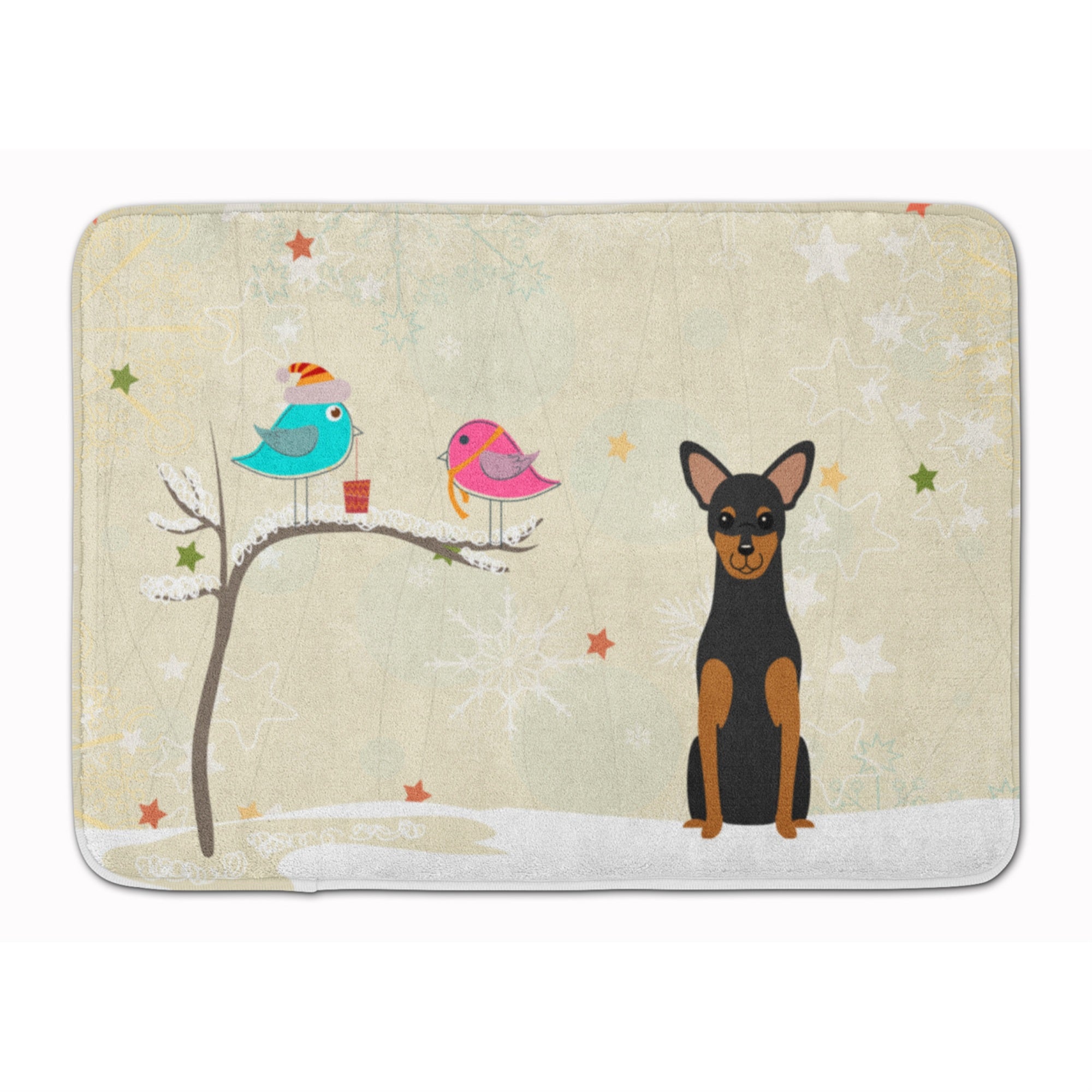 'Caroline'S Treasures Christmas Presents Manchester Terrier Floor Mat, 19'''' X 27'''', Multicolor''