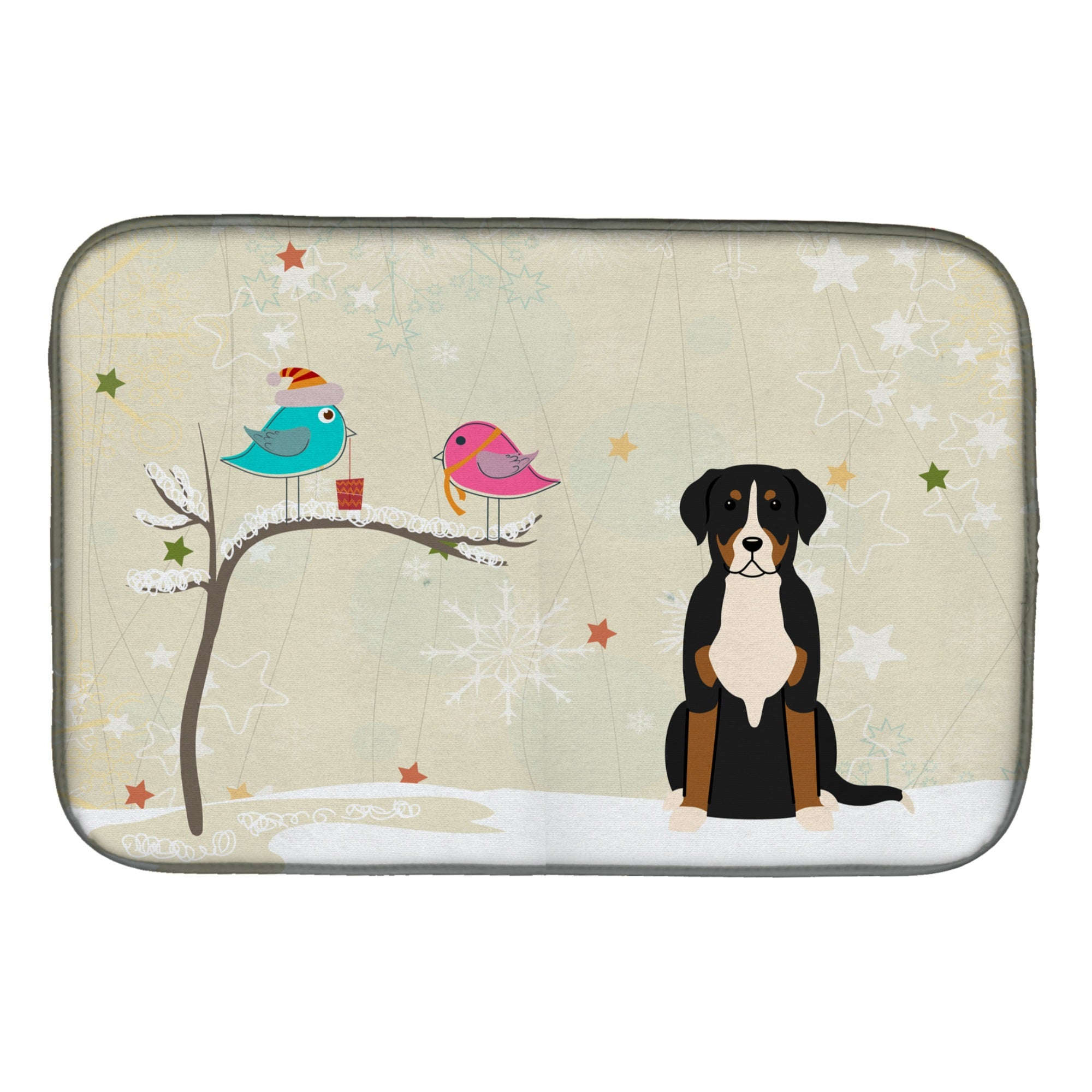 'Caroline'S Treasures Bb2509Ddm Dish Drying Mat, 14'''' X 21'''', Christmas Presents''