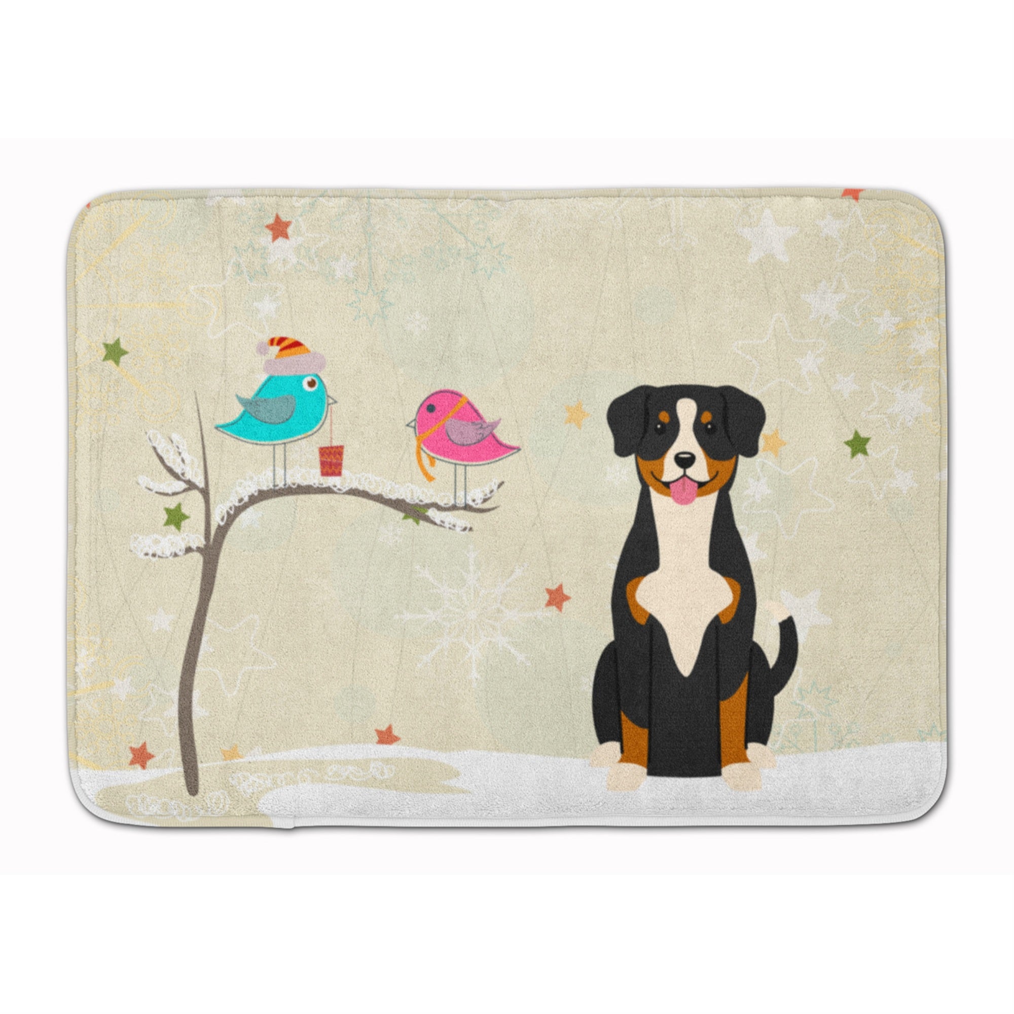 'Caroline'S Treasures Christmas Presents Friends Entlebucher Floor Mat, 19'''' X 27'''', Multicolor''