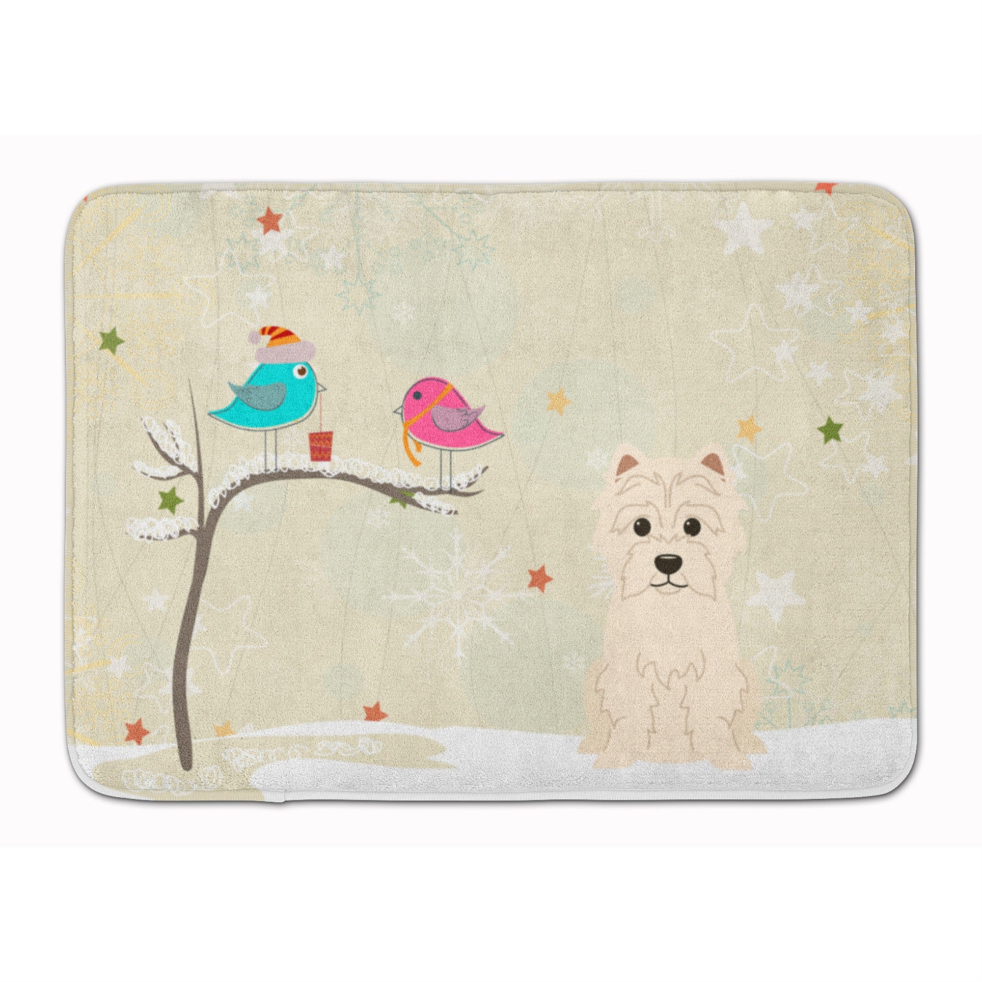 'Caroline'S Treasures Christmas Presents Friends Westie Floor Mat, 19'''' X 27'''', Multicolor''