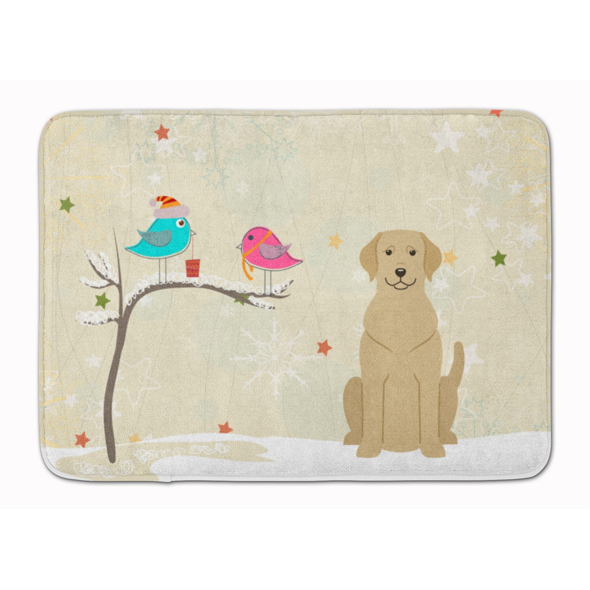 'Caroline'S Treasures Christmas Presents Yellow Labrador Floor Mat, 19'''' X 27'''', Multicolor''