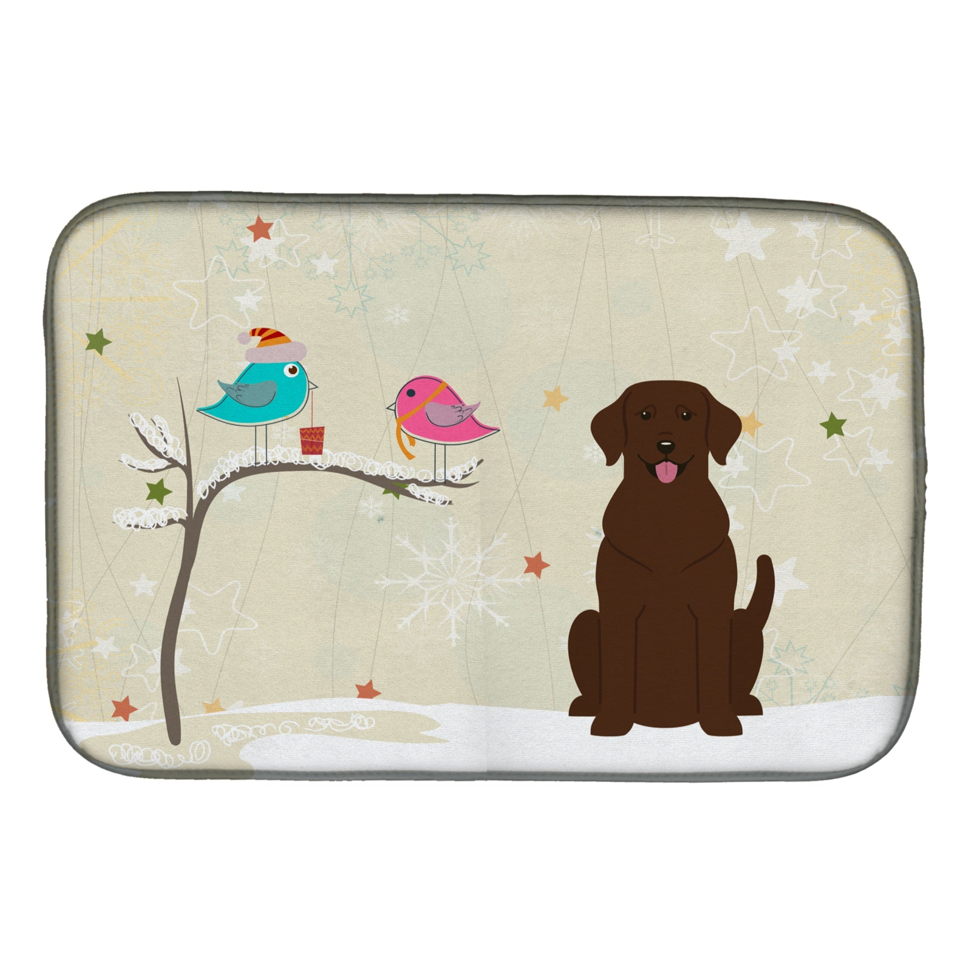 'Caroline'S Treasures Bb2528Ddm Dish Drying Mat, 14'''' X 21'''', Christmas Presents''