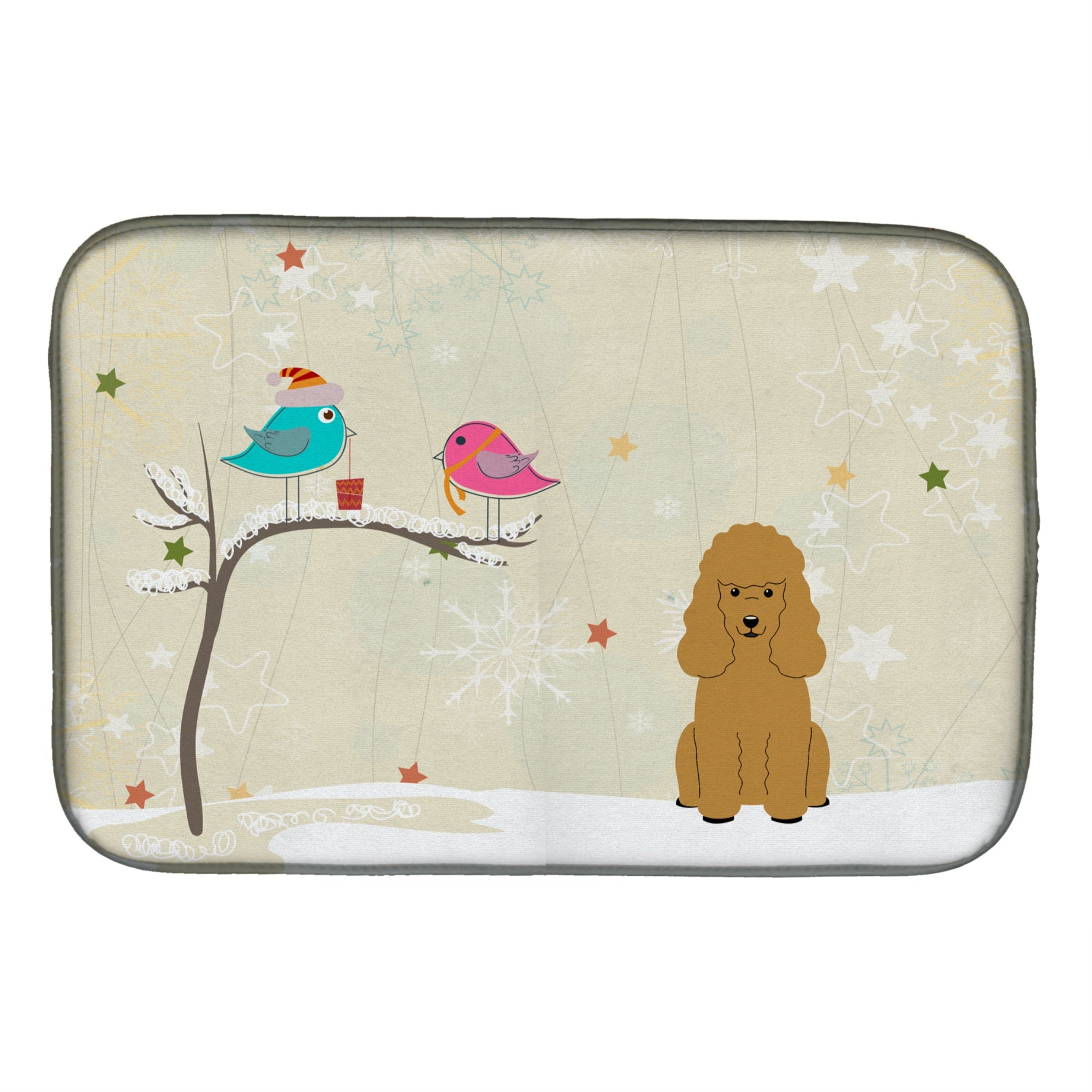 'Caroline'S Treasures Bb2541Ddm Dish Drying Mat, 14 X 21, Christmas Presents''