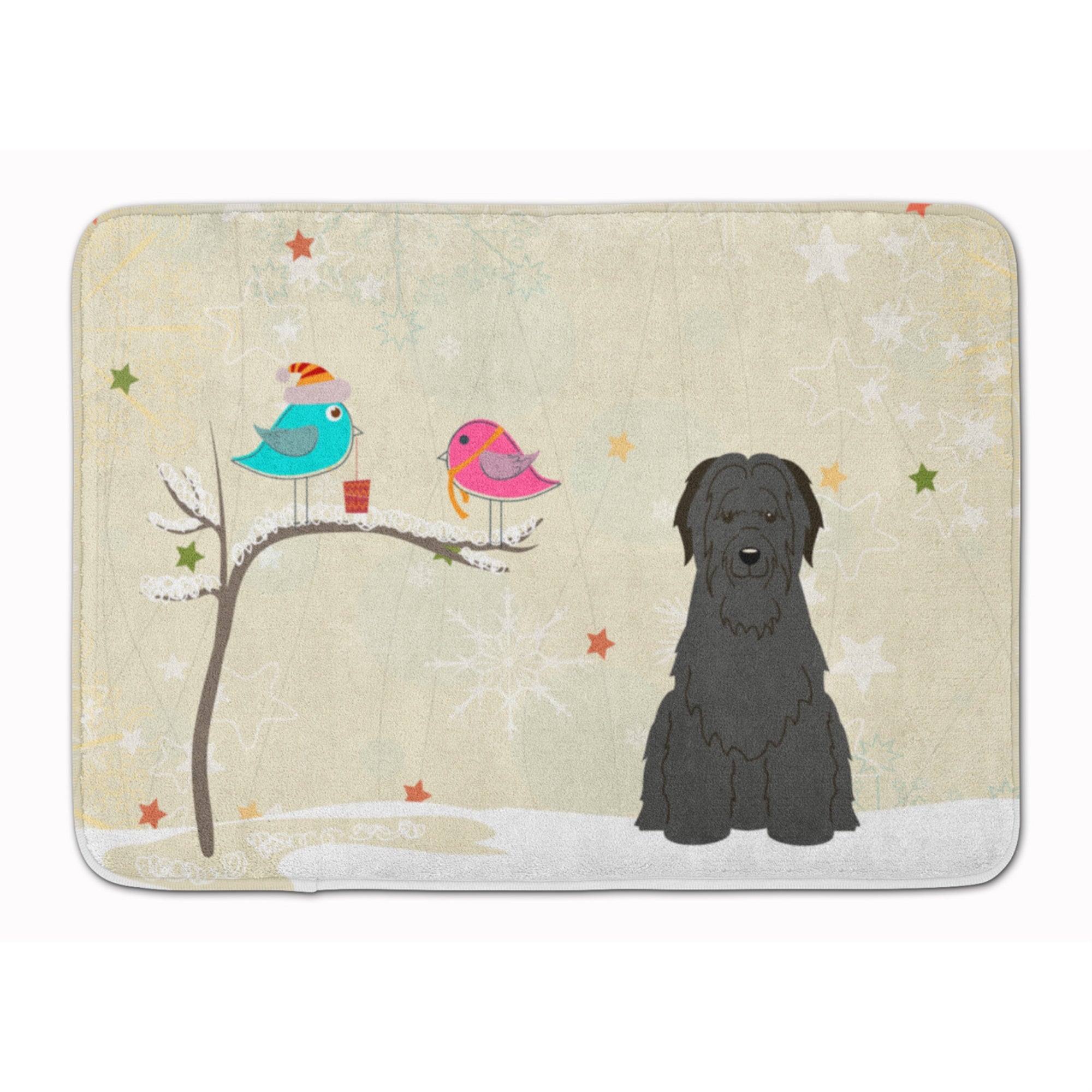 'Caroline'S Treasures Christmas Presents Friends Briard Black Floor Mat, 19'''' X 27'''', Multicolor''