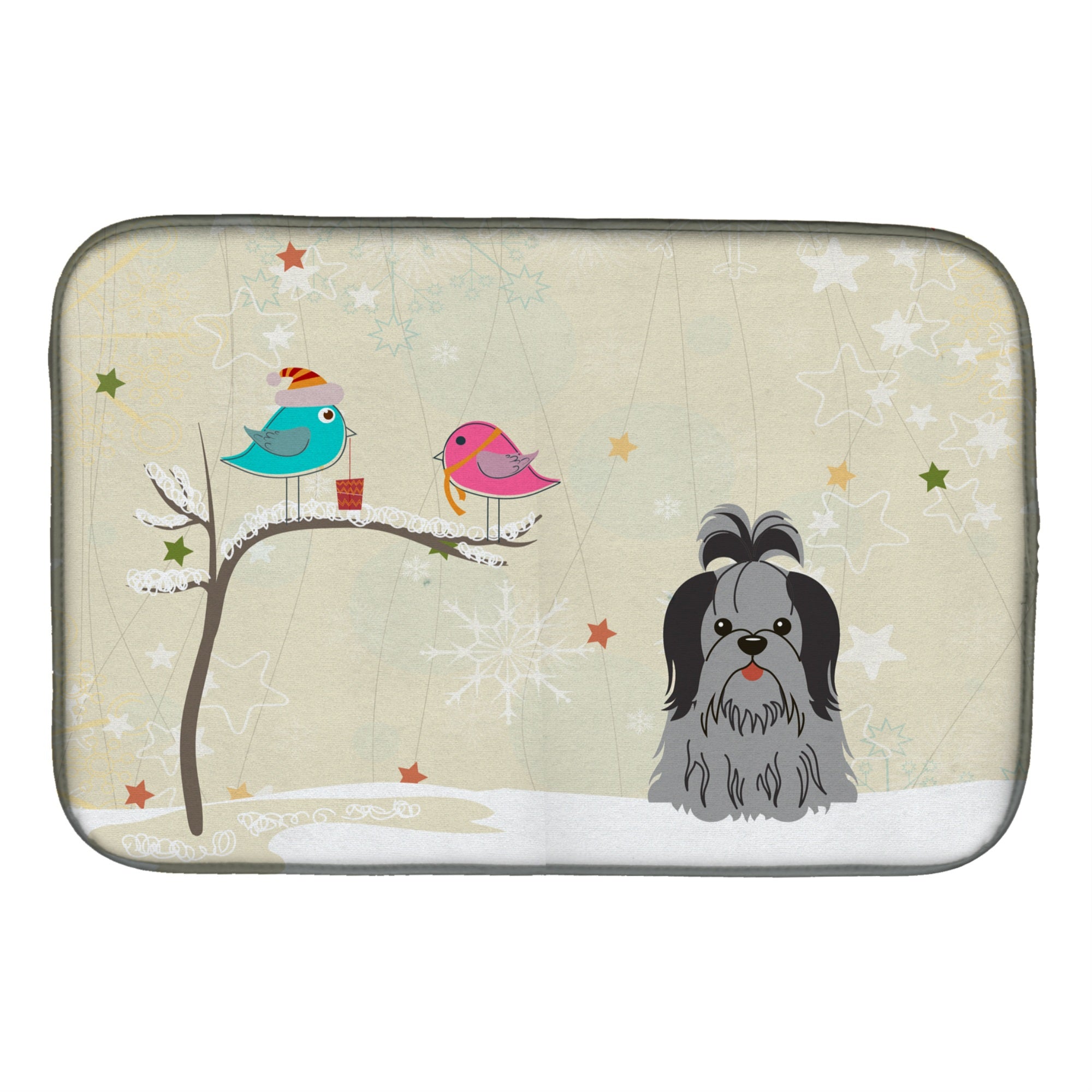 'Caroline'S Treasures Bb2561Ddm Dish Drying Mat, 14'''' X 21'''', Christmas Presents''