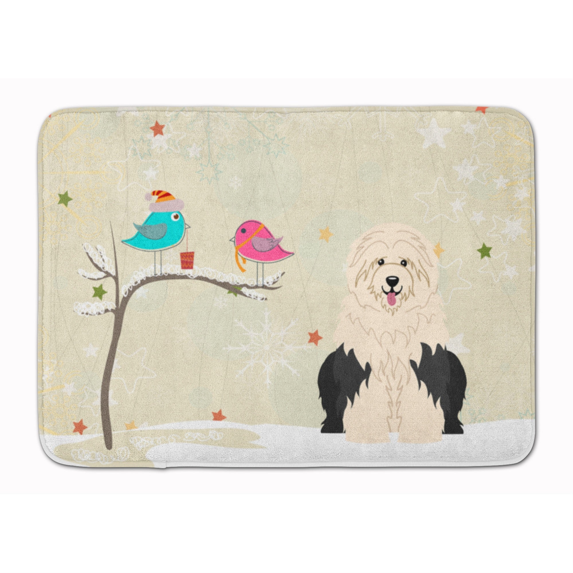 'Caroline'S Treasures Christmas Presents Old English Sheepdog Floor Mat, 19'''' X 27'''', Multicolor''