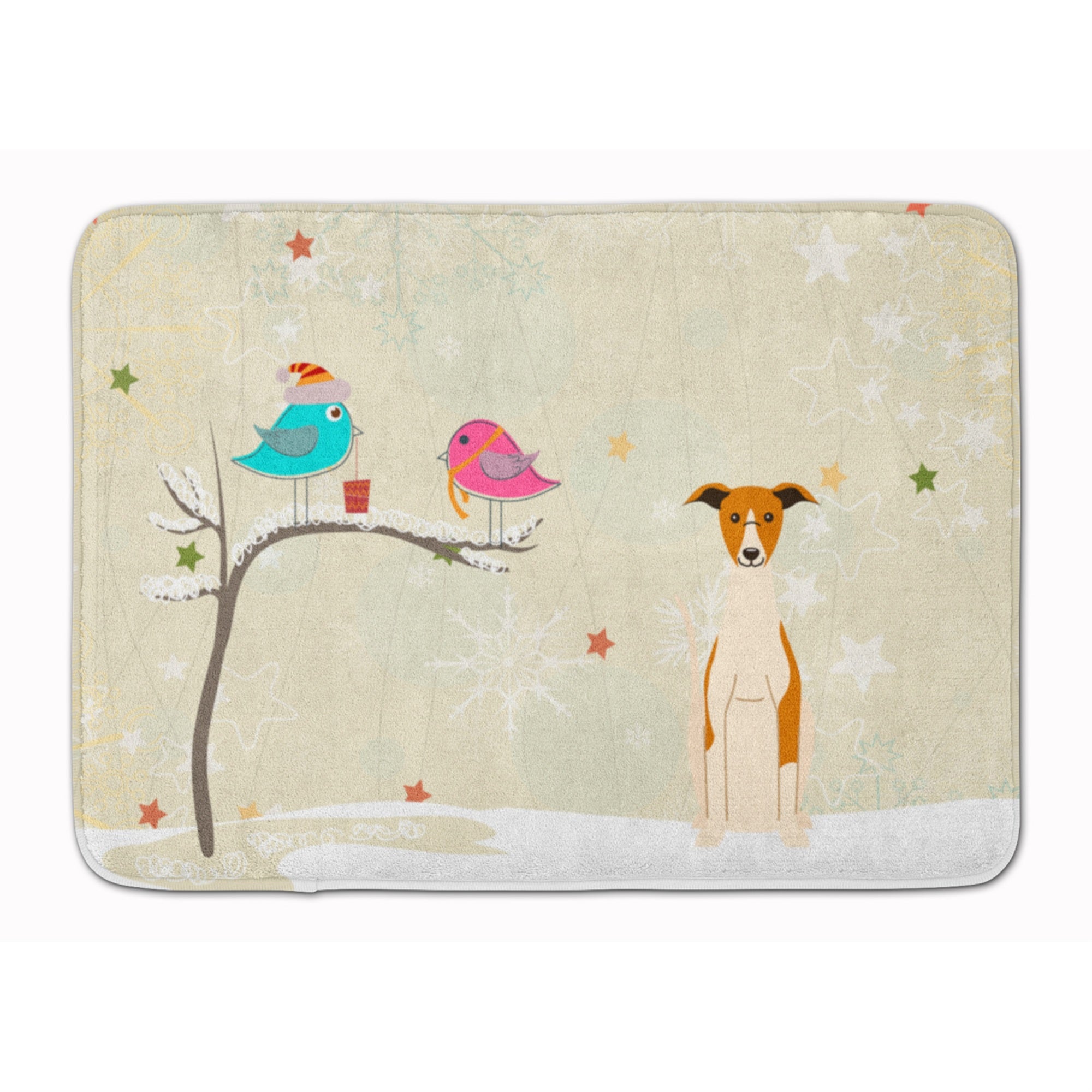 'Caroline'S Treasures Christmas Presents Friends Whippet Floor Mat, 19'''' X 27'''', Multicolor''