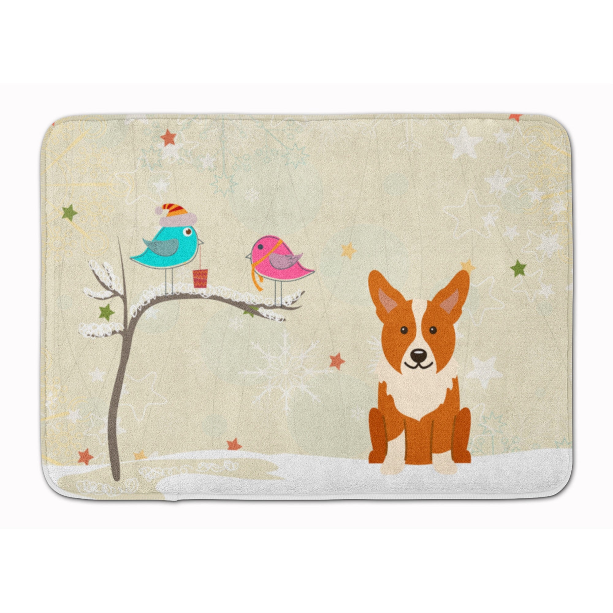 'Caroline'S Treasures Christmas Presents Friends Corgi Floor Mat, 19'''' X 27'''', Multicolor''