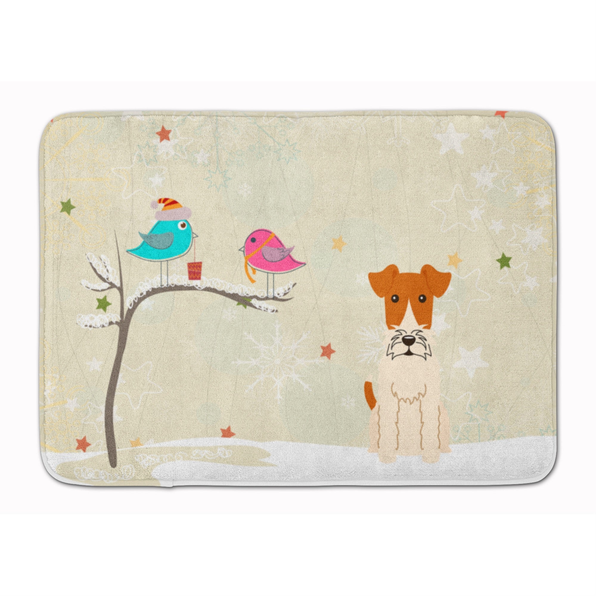'Caroline'S Treasures Christmas Presents Wire Fox Terrier Floor Mat, 19'''' X 27'''', Multicolor''