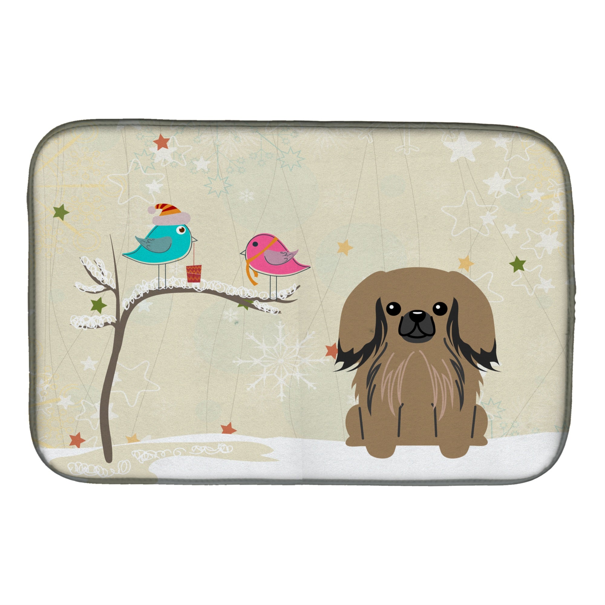 'Caroline'S Treasures Bb2574Ddm Dish Drying Mat, 14 X 21, Christmas Presents''