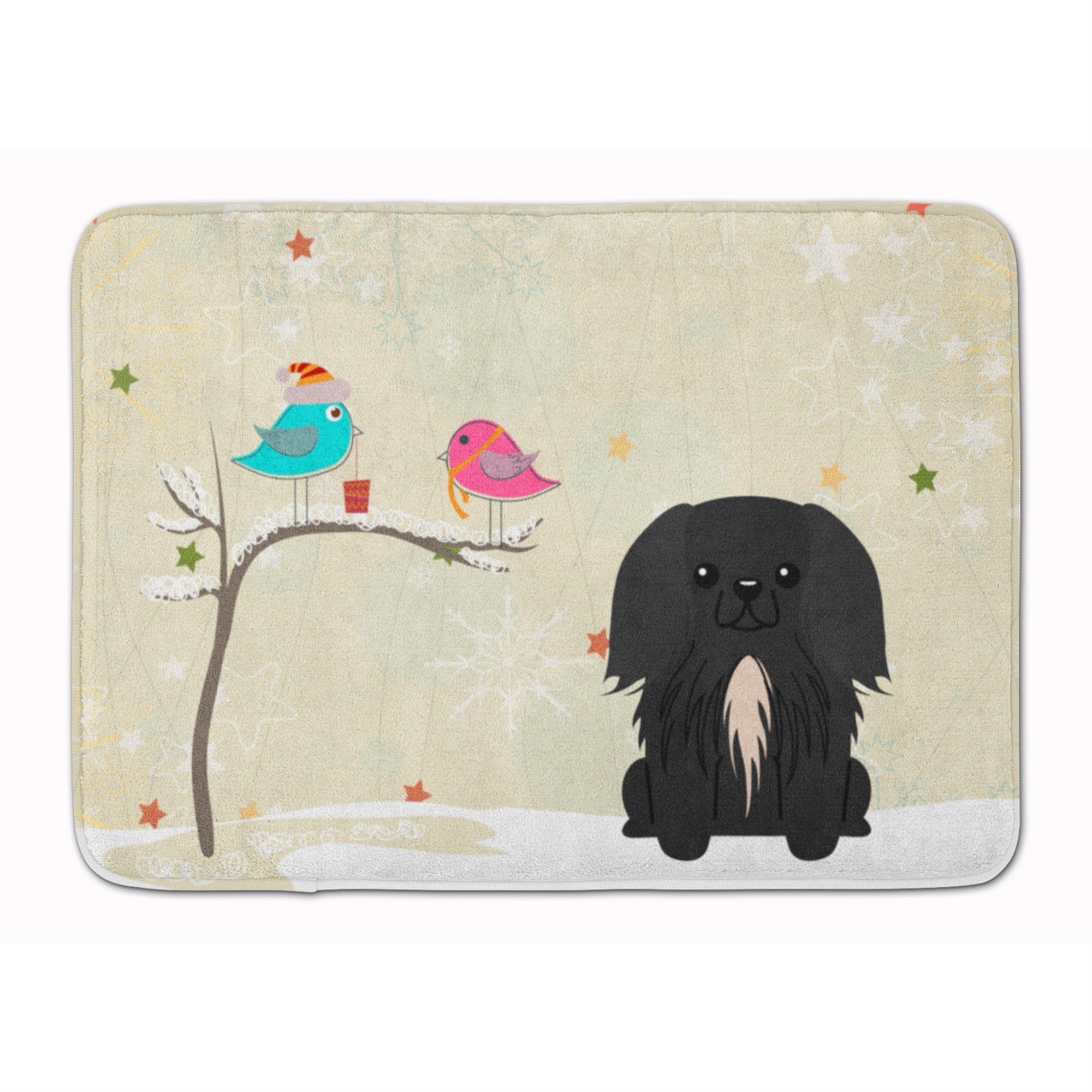 'Caroline'S Treasures Christmas Presents Pekingnese Black Floor Mat, 19'''' X 27'''', Multicolor''