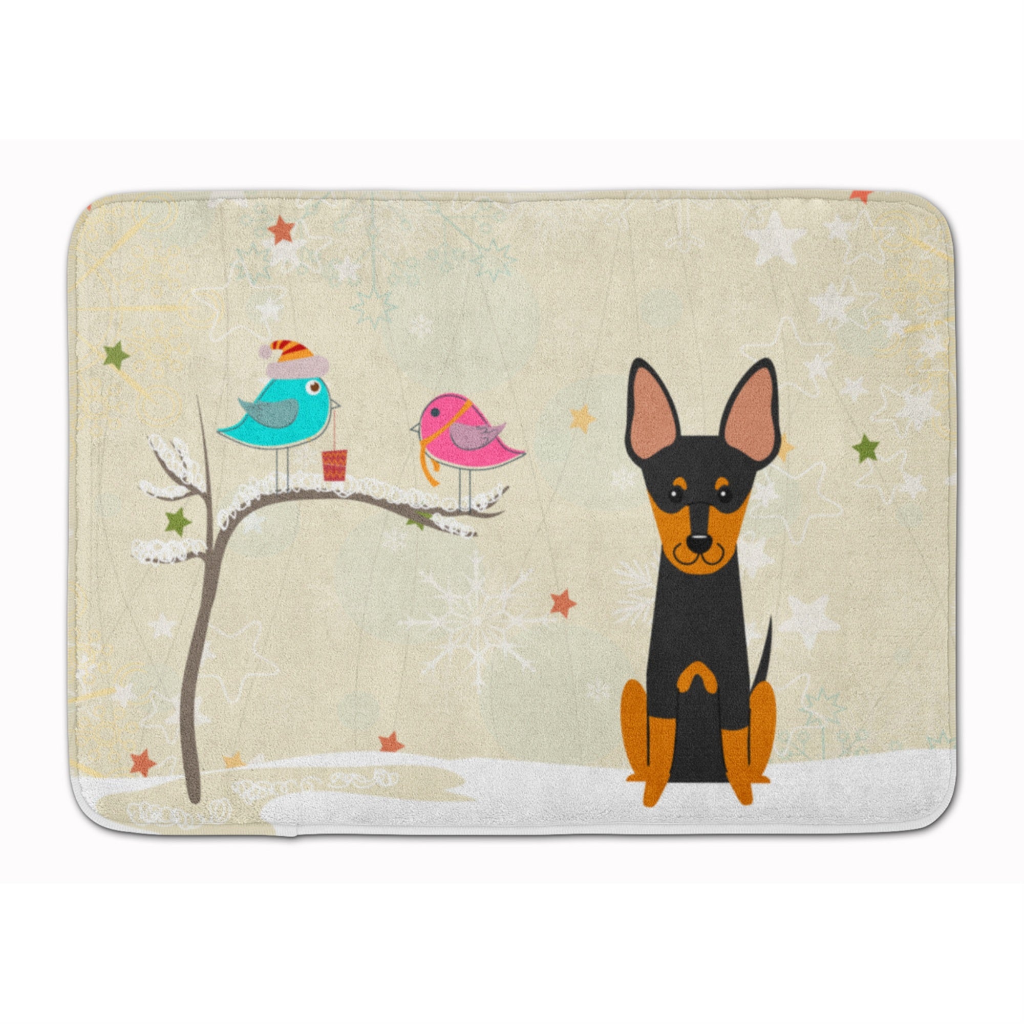 'Caroline'S Treasures Christmas Presents English Toy Terrier Floor Mat, 19'''' X 27'''', Multicolor''