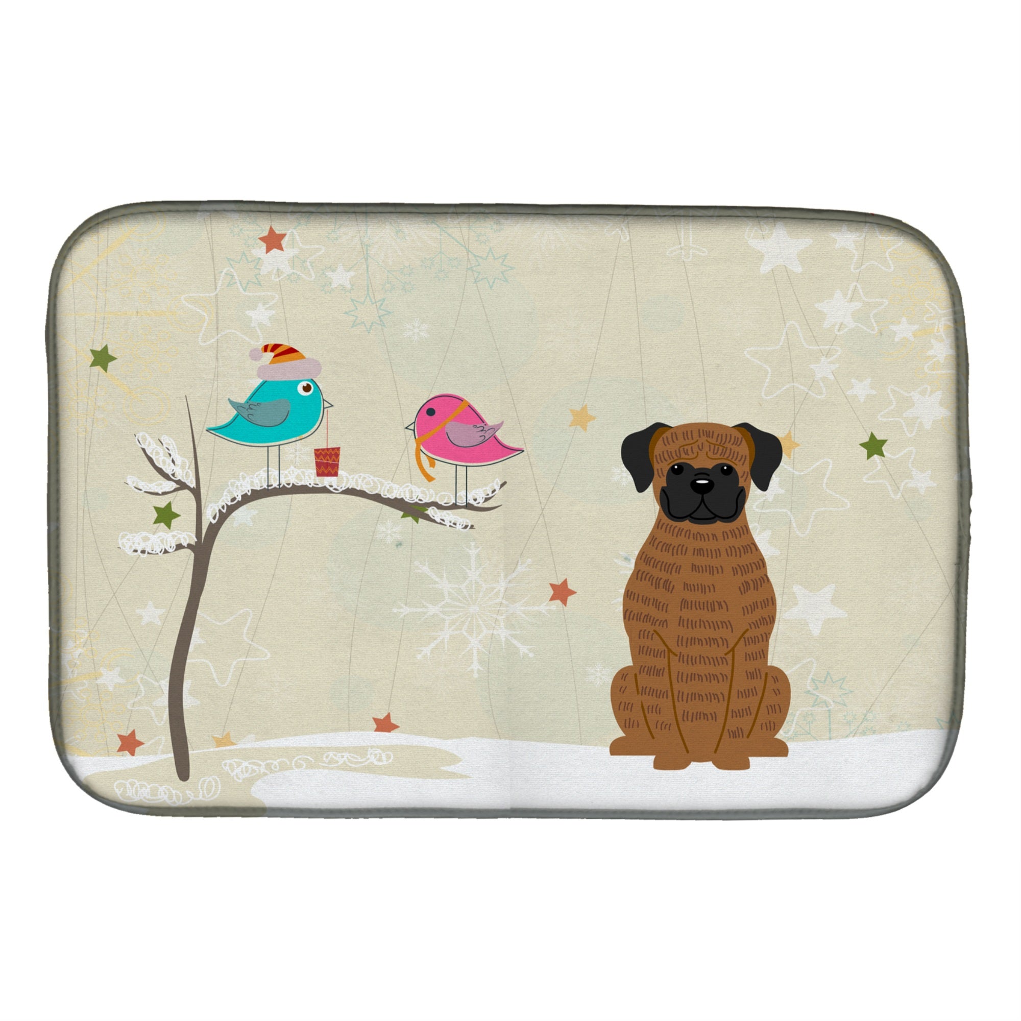 'Caroline'S Treasures Bb2589Ddm Dish Drying Mat, 14'''' X 21'''', Christmas Presents''