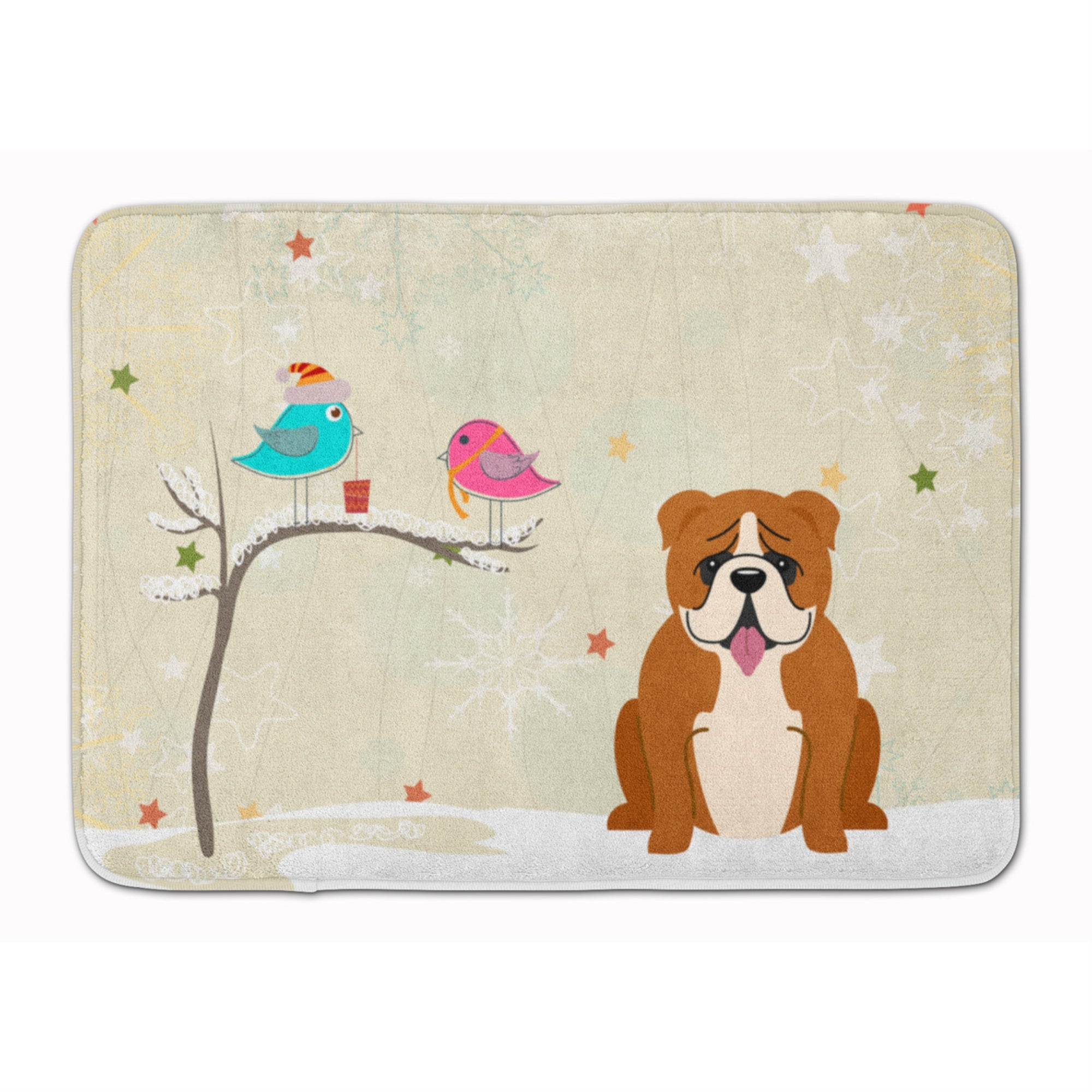 'Caroline'S Treasures Christmas English Bulldog Red White, 19'''' X 27'''', Multicolor''