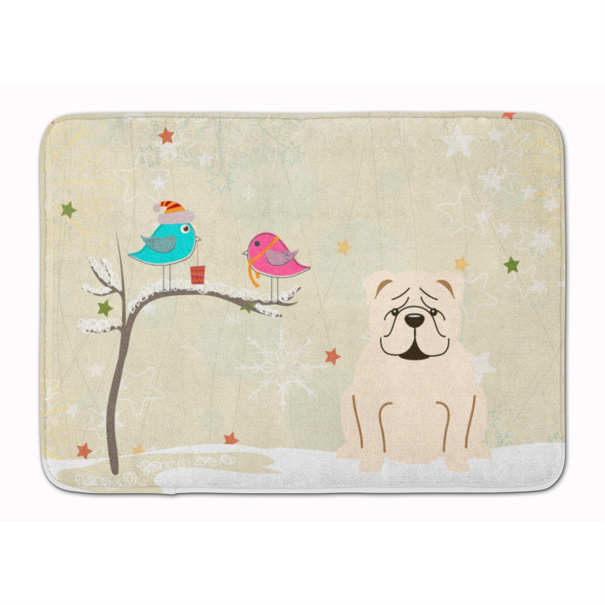 'Caroline'S Treasures Christmas English Bulldog White, 19'''' X 27'''', Multicolor''