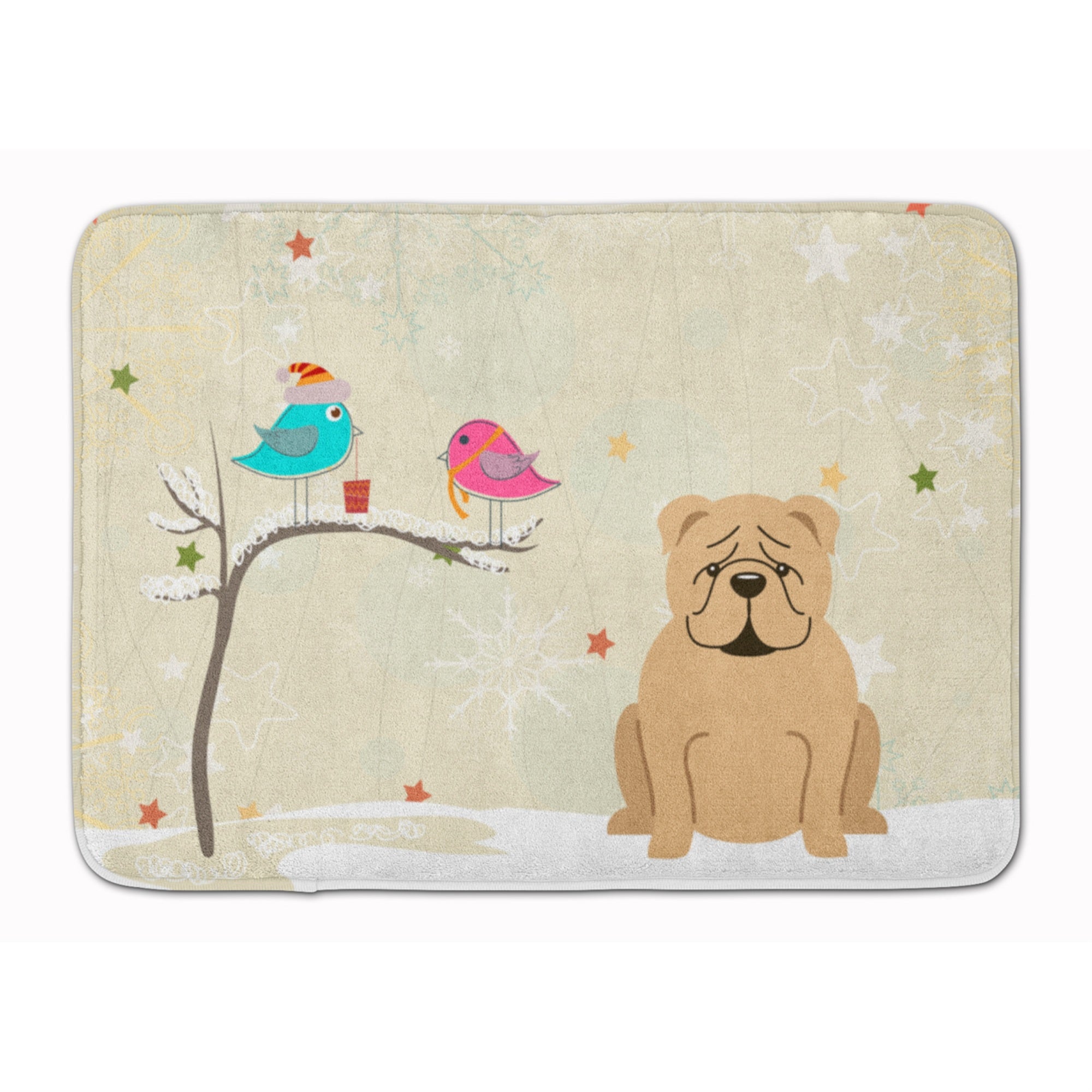 'Caroline'S Treasures Christmas Presents English Bulldog Fawn, 19'''' X 27'''', Multicolor''