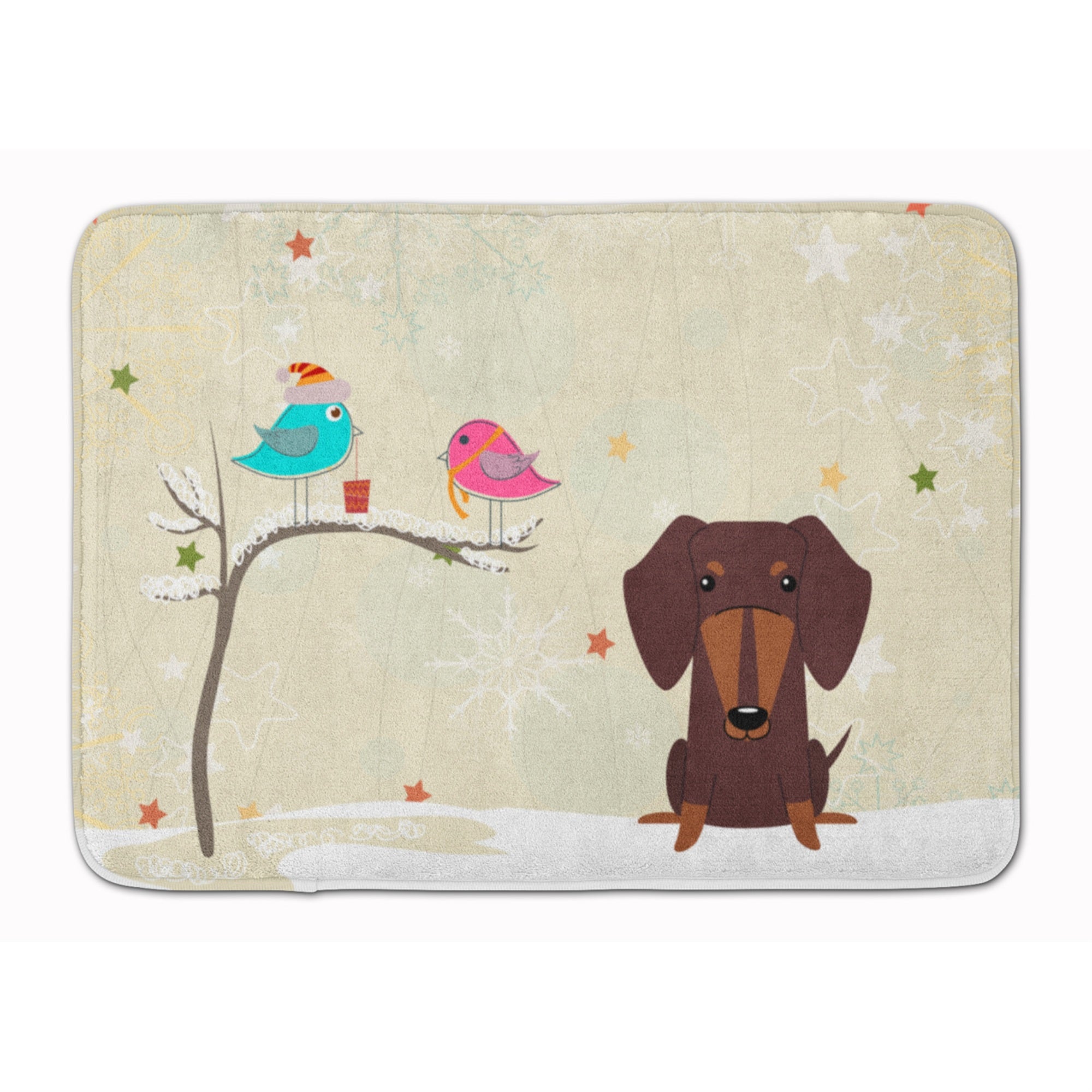 'Caroline'S Treasures Christmas Presents Dachshund Chocolate Floor Mat, 19'''' X 27'''', Multicolor''