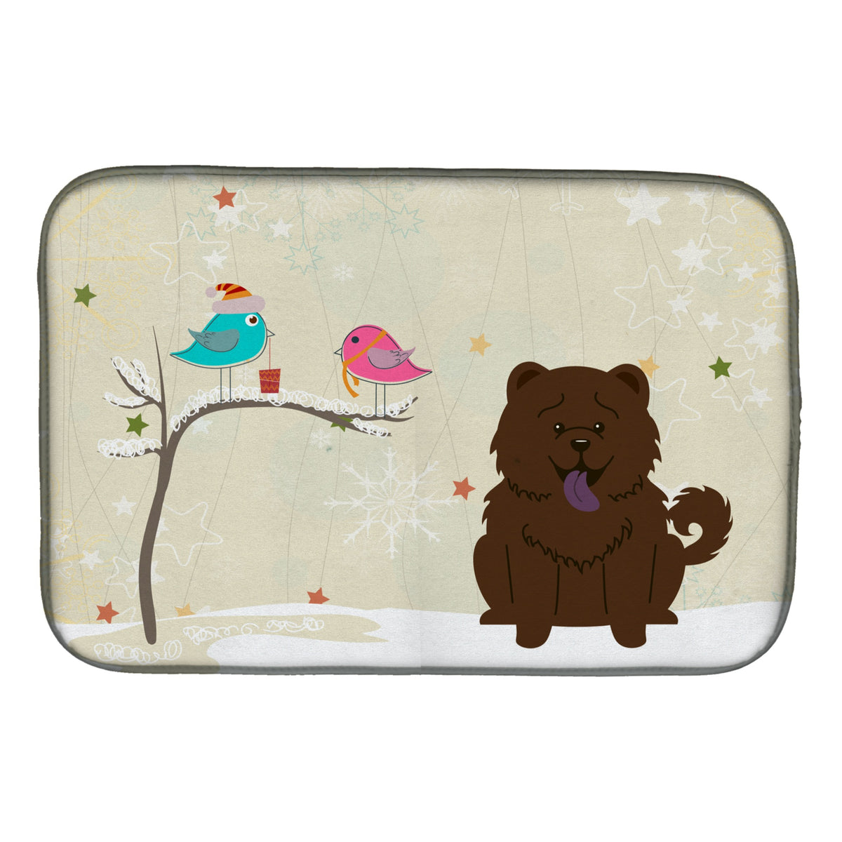 'Caroline'S Treasures Adds A Touch Of Flair Dish Drying Mat, 14'''' X 21'''', Christmas Presents''