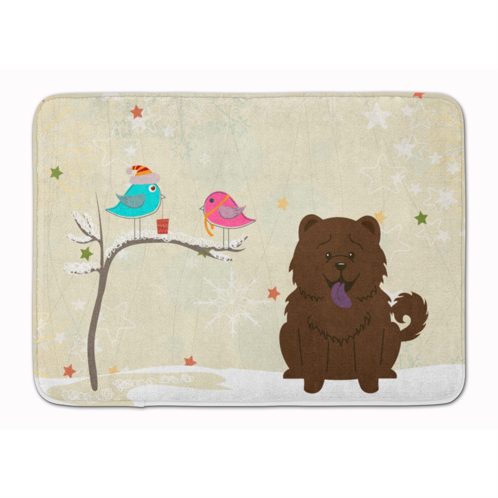 'Caroline'S Treasures Christmas Presents Chow Chocolate Floor Mat, 19'''' X 27'''', Multicolor''