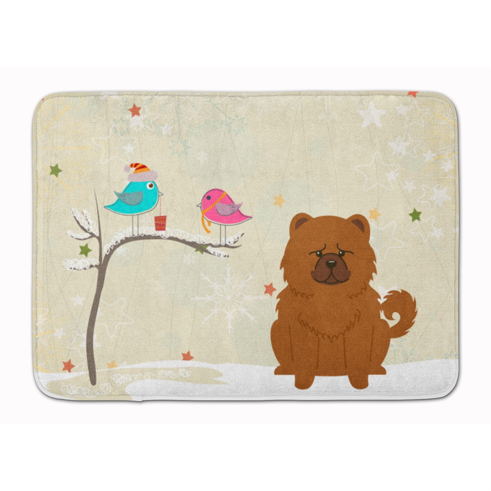 'Caroline'S Treasures Christmas Presents Friend Chow Red Floor Mat, 19'''' X 27'''', Multicolor''