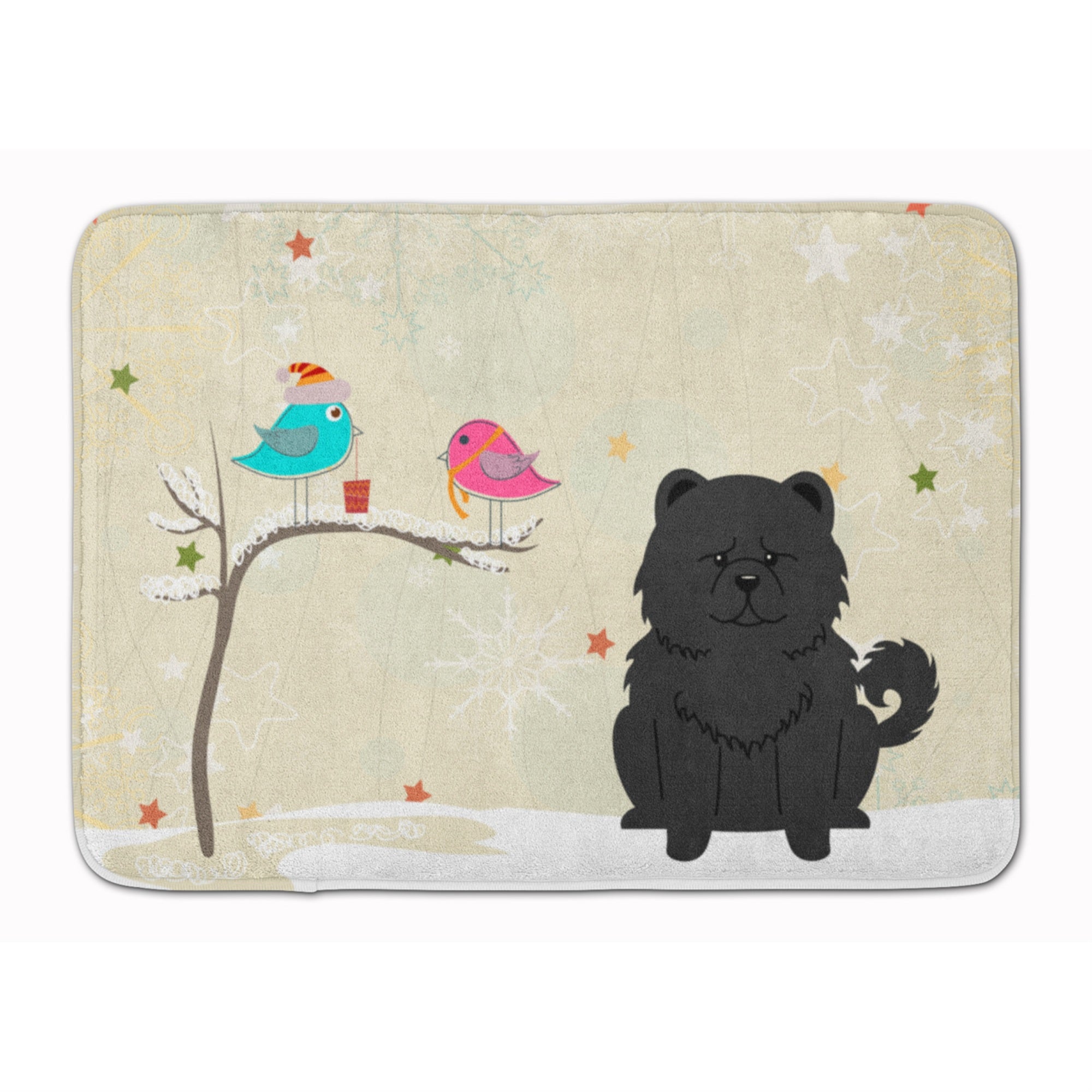 'Caroline'S Treasures Christmas Presents Chow Black Floor Mat, 19'''' X 27'''', Multicolor''