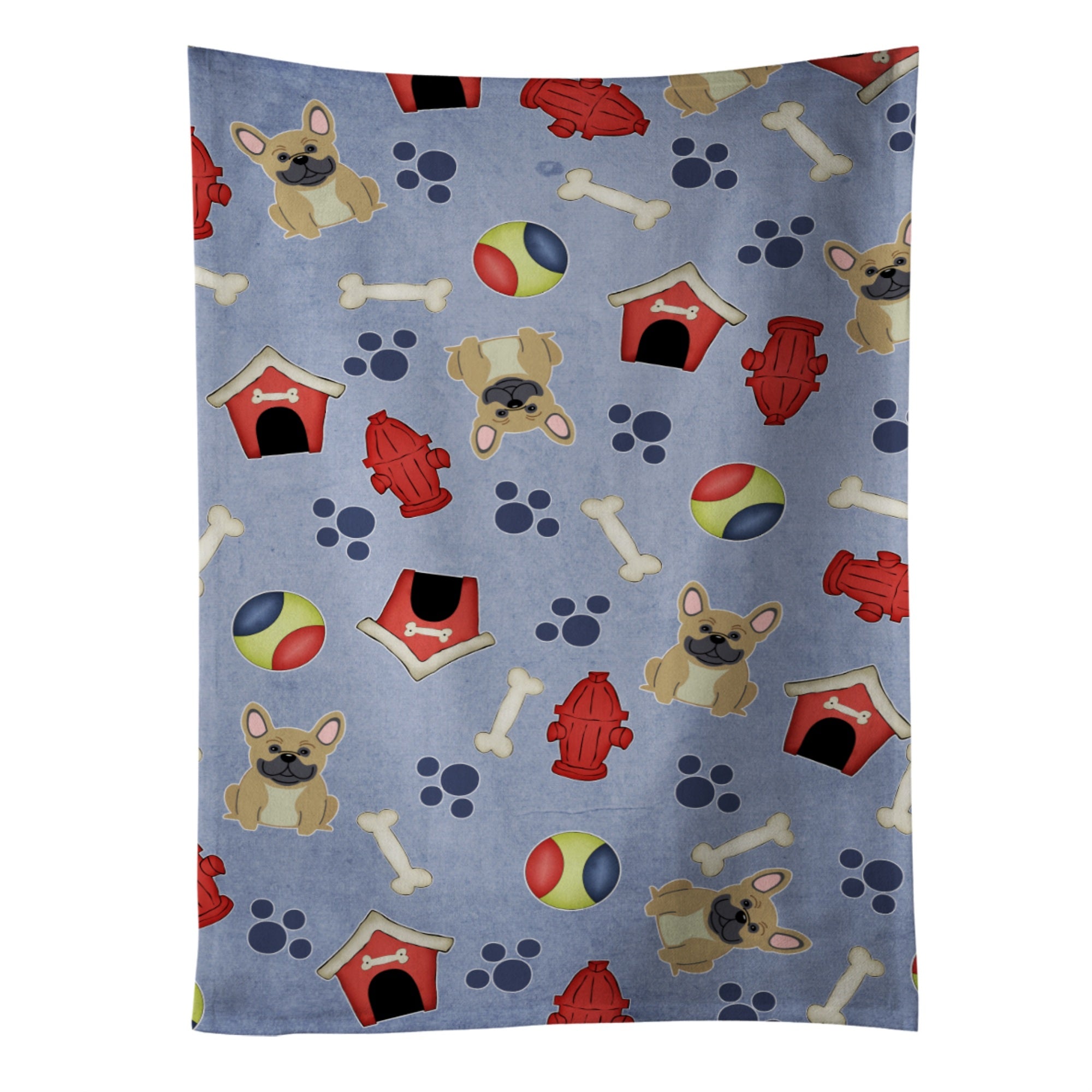 'Caroline'S Treasures Bb2623Ktwl French Bulldog Cream Kitchen Towel, 25'''' X 15'''', Multicolor''