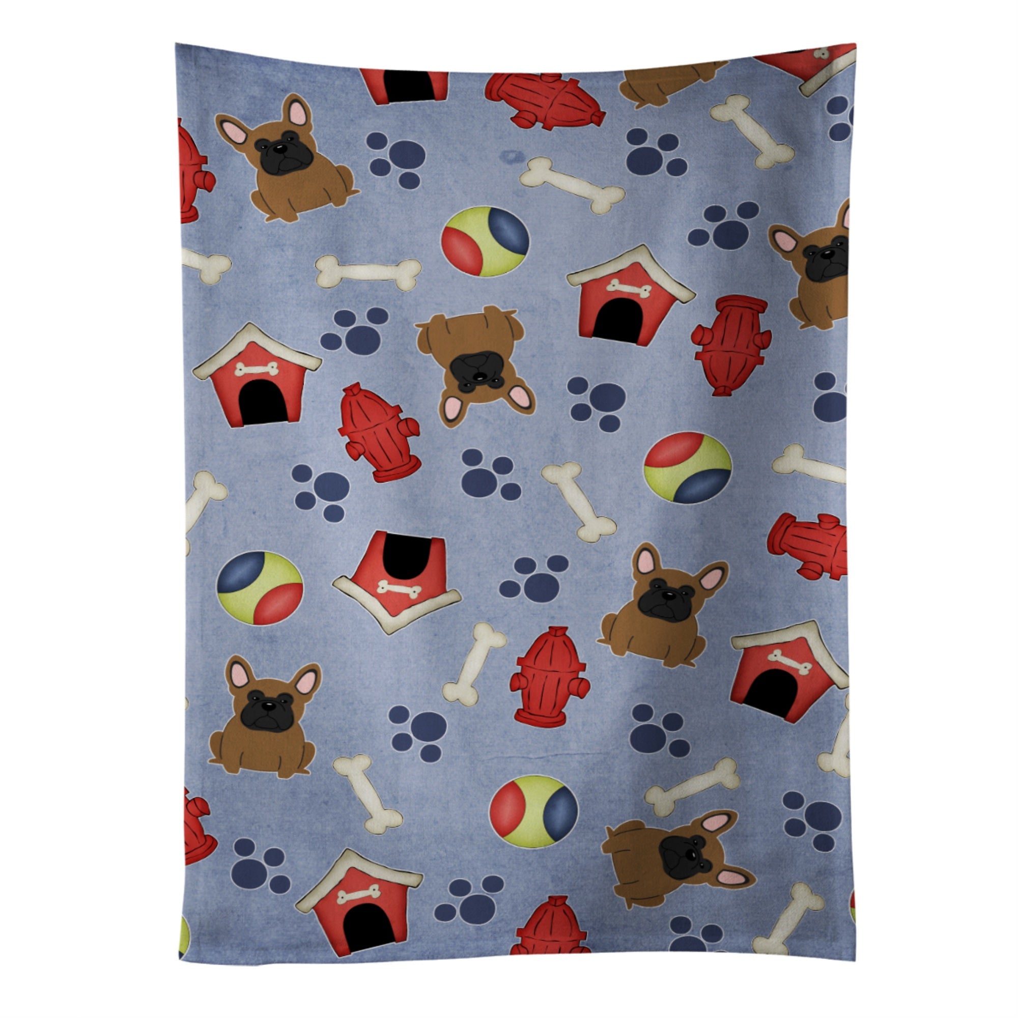 'Caroline'S Treasures Bb2626Ktwl French Bulldog Brown Kitchen Towel, 25'''' X 15'''', Multicolor''