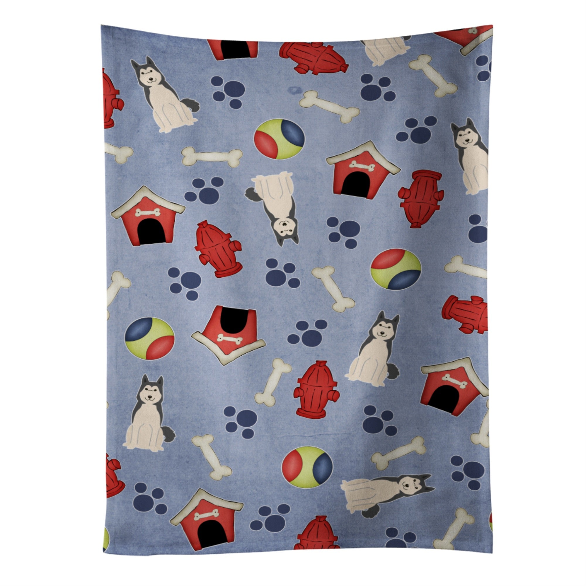 'Caroline'S Treasures Bb2638Ktwl West Siberian Laika Spitz Kitchen Towel, 25'''' X 15'''', Multicolor''