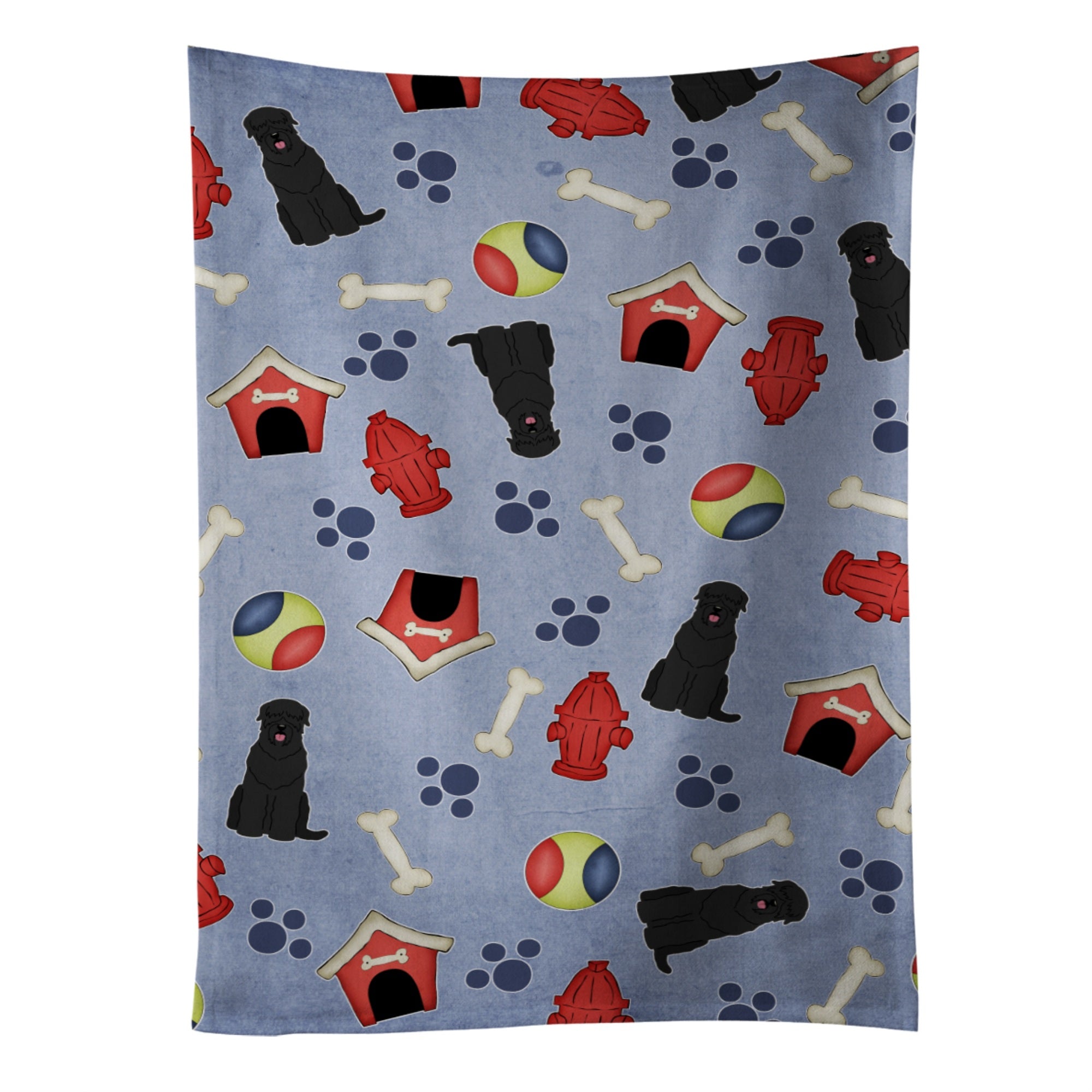 'Caroline'S Treasures Bb2639Ktwl Black Russian Terrier Kitchen Towel, 25'''' X 15'''', Multicolor''