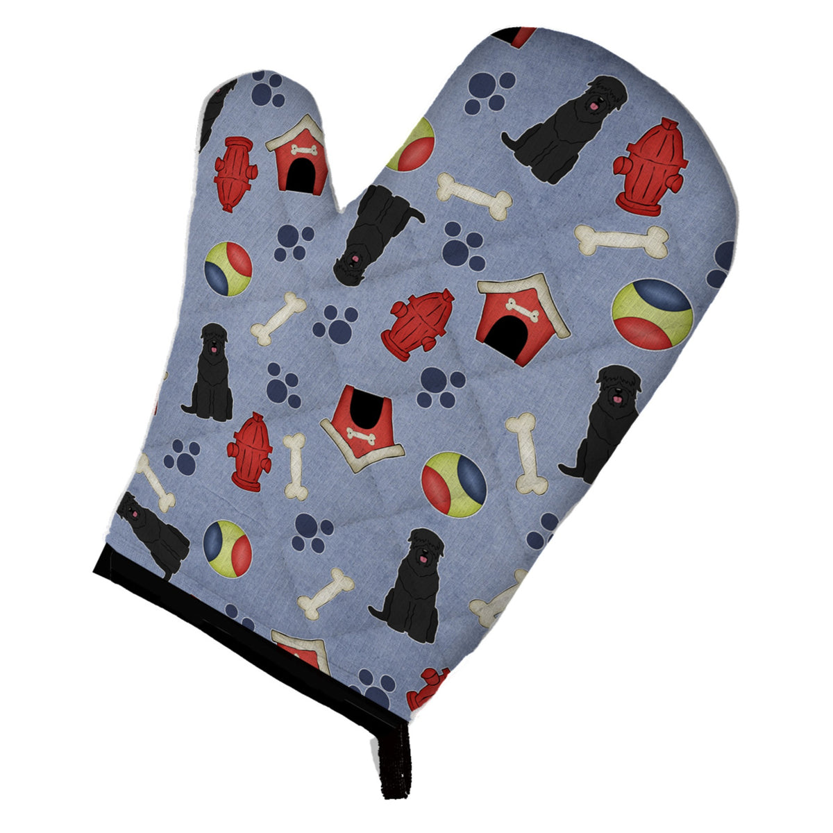 'Caroline'S Treasures Bb2639Ovmt Dog House Collection Black Russian Terrier Oven Mitt, 12'''' By 8.5'''', Multicolor''