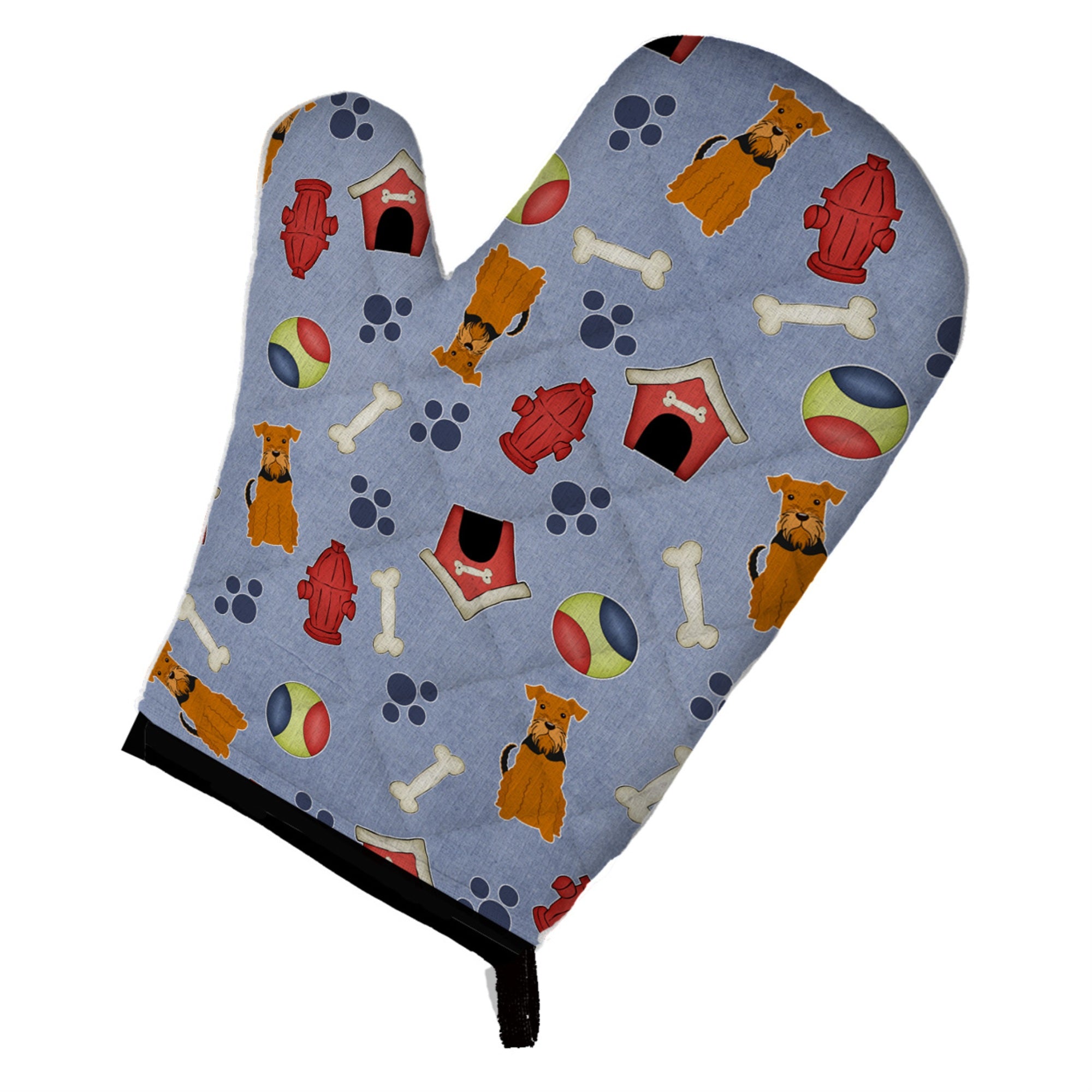 'Caroline'S Treasures Bb2654Ovmt Dog House Collection Airedale Oven Mitt, 12'''' By 8.5'''', Multicolor''