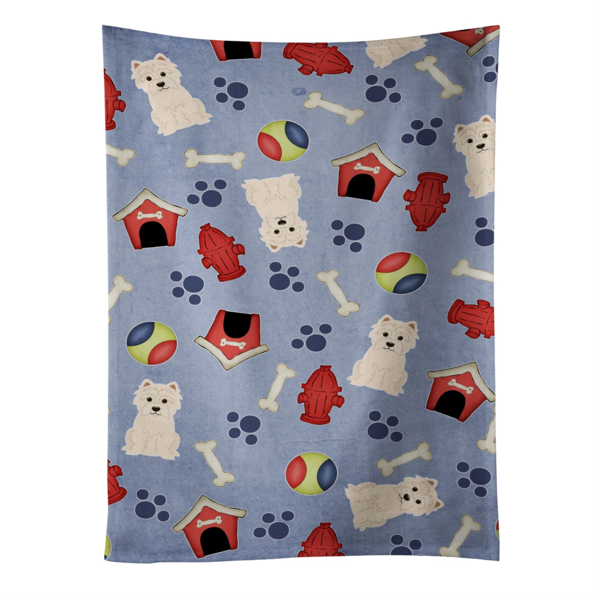 'Caroline'S Treasures Bb2655Ktwl Dog House Collection Westie Kitchen Towel, 25'''' X 15'''', Multicolor''