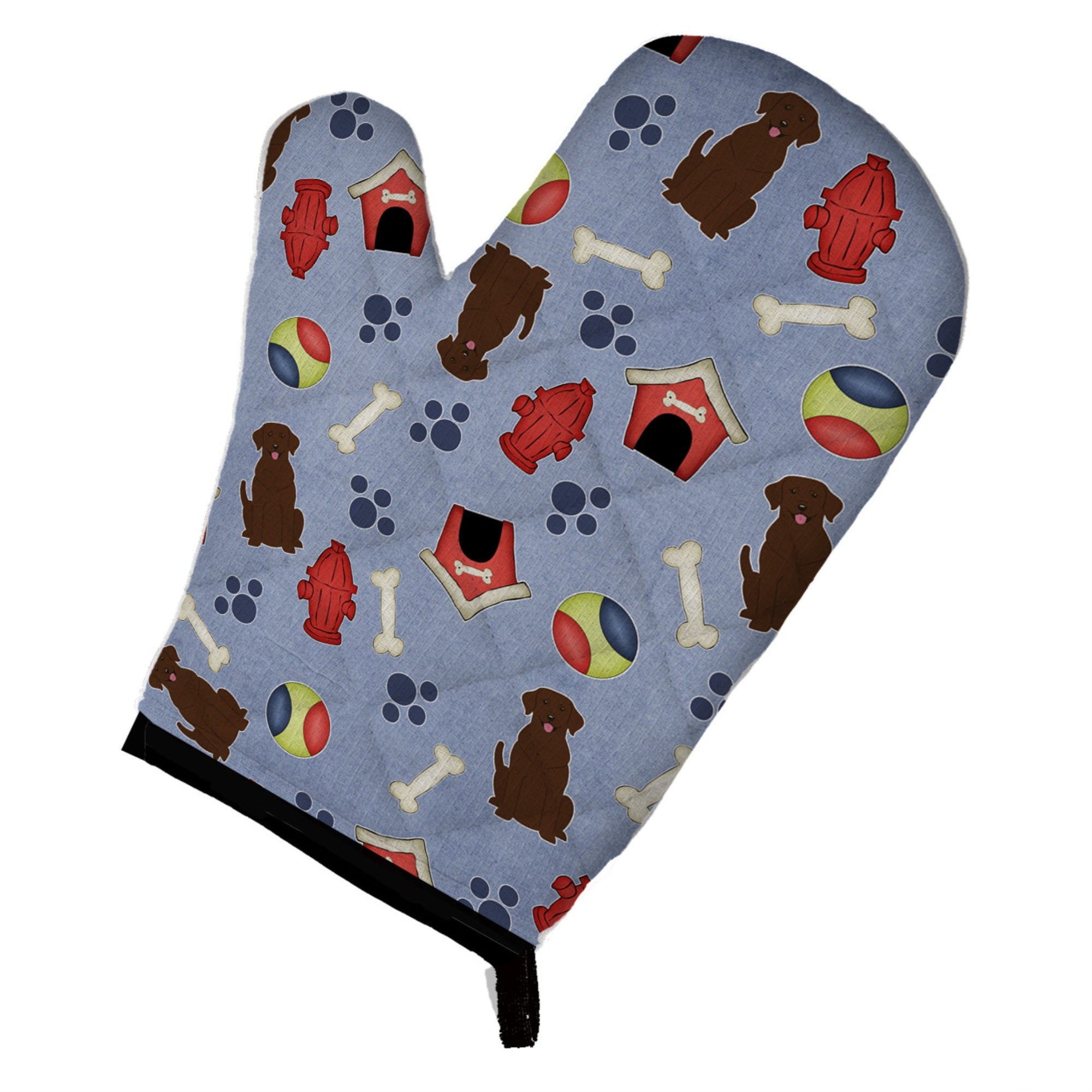 'Caroline'S Treasures Bb2669Ovmt Dog House Collection Chocolate Labrador Oven Mitt, 12'''' By 8.5'''', Multicolor''