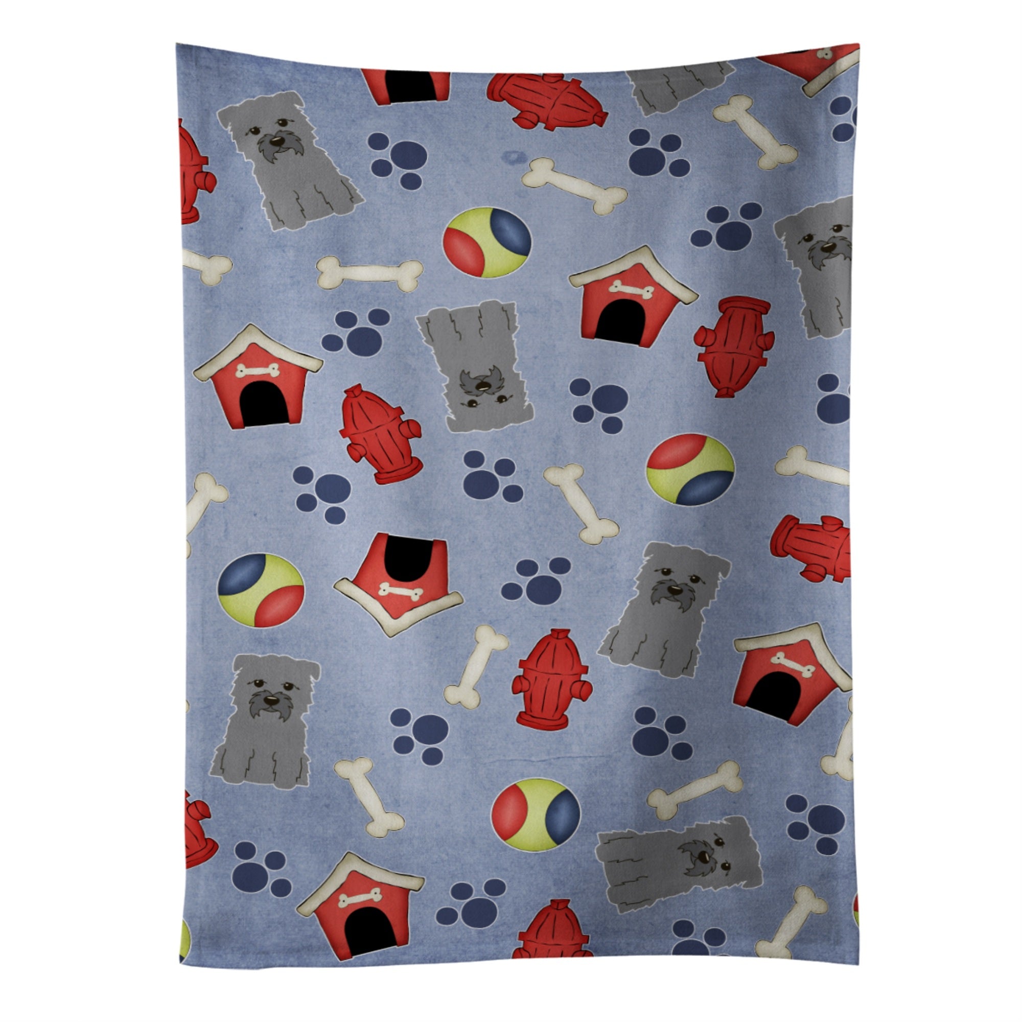 'Caroline'S Treasures Bb2672Ktwl Dog House Glen Of Imal Grey Kitchen Towel, 25'''' X 15'''', Multicolor''