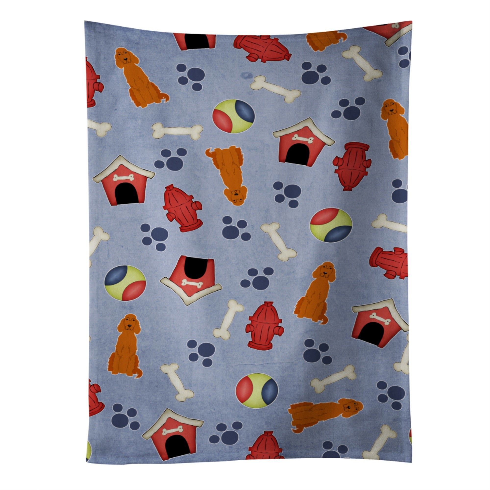 'Caroline'S Treasures Bb2677Ktwl Dog House Collection Irish Setter Kitchen Towel, 25'''' X 15'''', Multicolor''