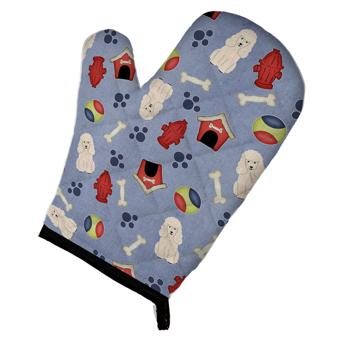 'Caroline'S Treasures Bb2683Ovmt Dog House Collection Poodle White Oven Mitt, 12'''' By 8.5'''', Multicolor''