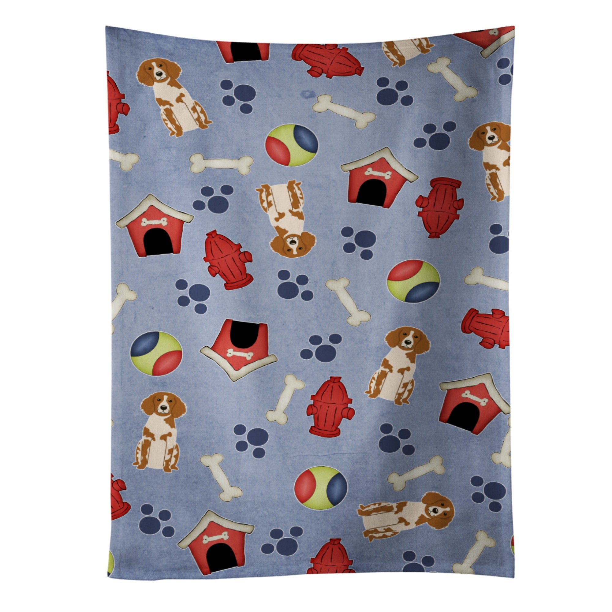 'Caroline'S Treasures Bb2685Ktwl Dog House Brittany Spaniel Kitchen Towel, 25'''' X 15'''', Multicolor''