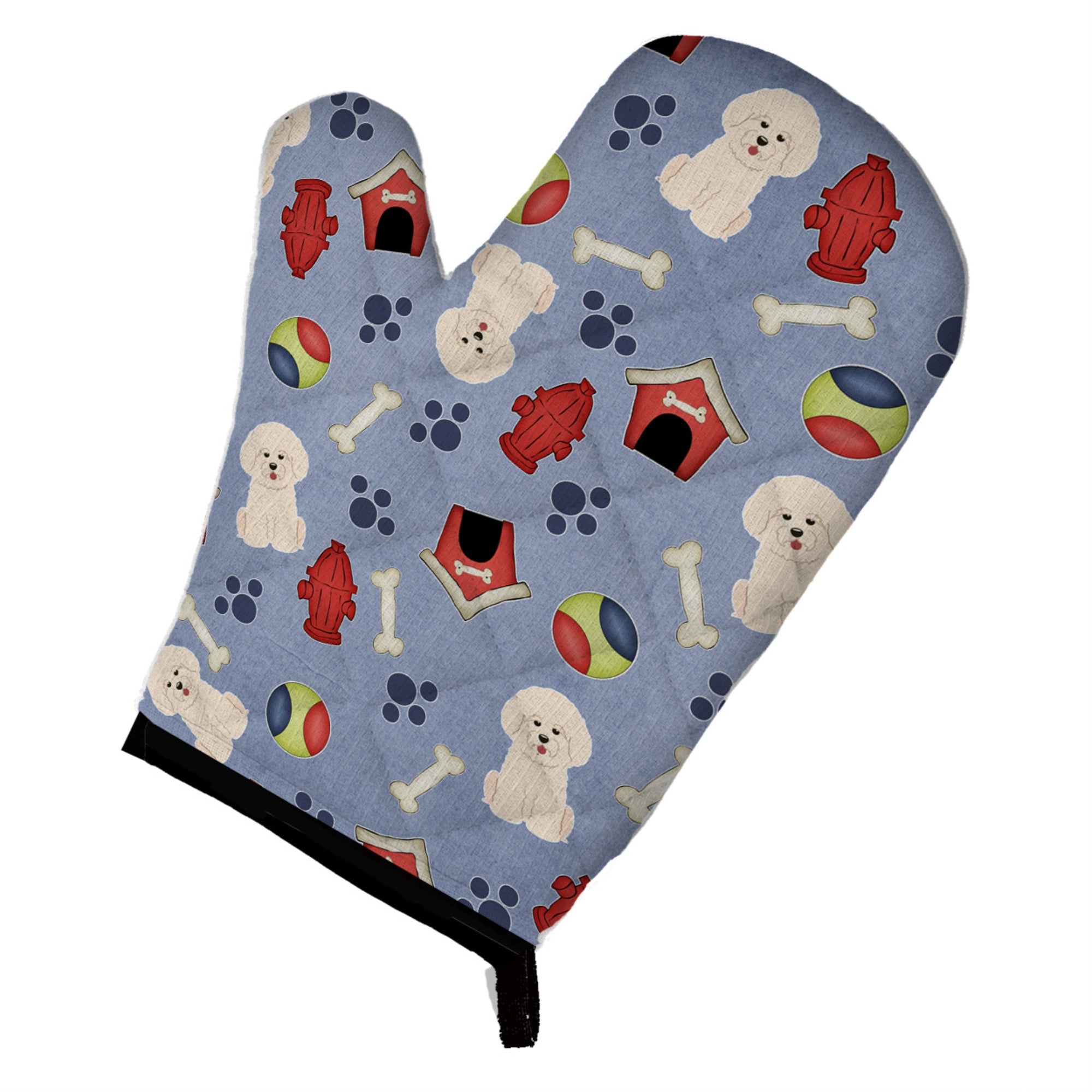'Caroline'S Treasures Bb2688Ovmt Dog House Collection Bichon Frise Oven Mitt, 12'''' By 8.5'''', Multicolor''