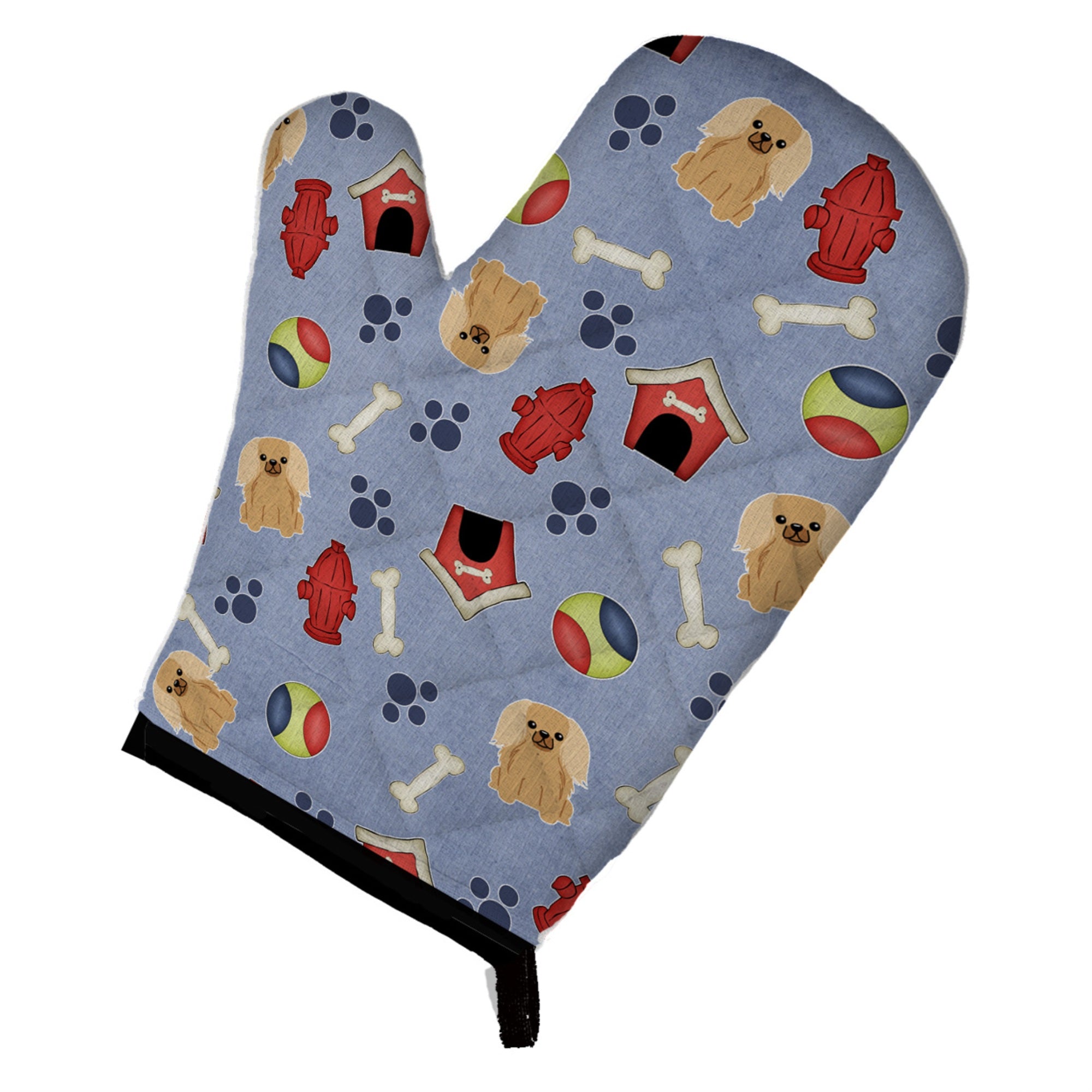 'Caroline'S Treasures Bb2717Ovmt Dog House Collection Pekingnese Fawn Sable Oven Mitt, 12'''' By 8.5'''', Multicolor''
