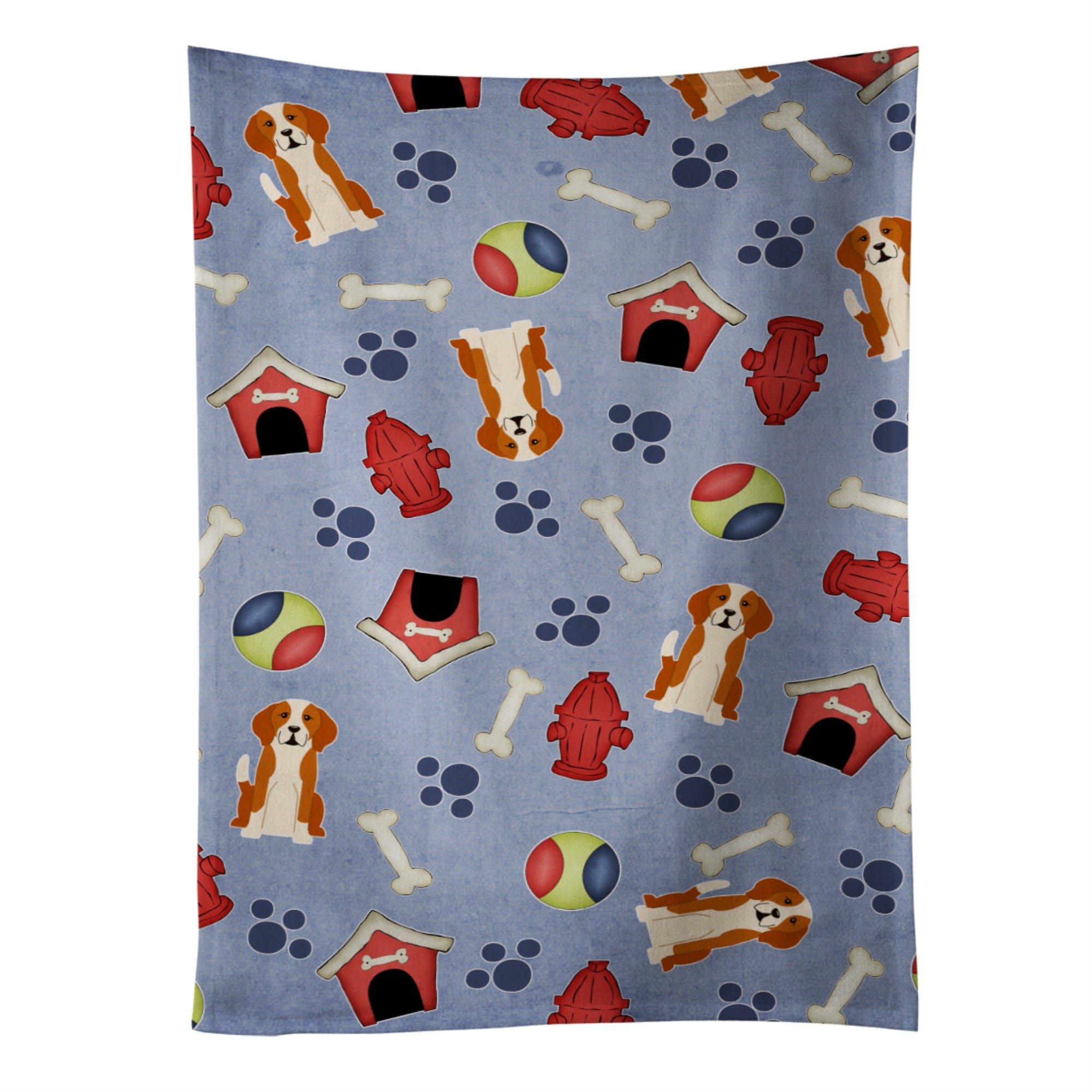 'Caroline'S Treasures Bb2723Ktwl Dog House English Foxhound Kitchen Towel, 25'''' X 15'''', Multicolor''