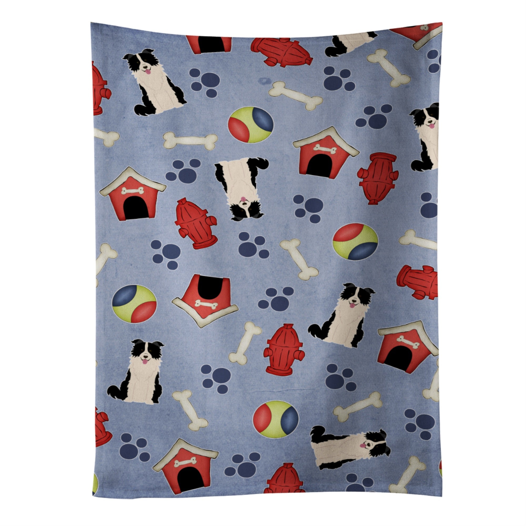 'Caroline'S Treasures Bb2731Ktwl Border Collie Black White Kitchen Towel, 25'''' X 15'''', Multicolor''