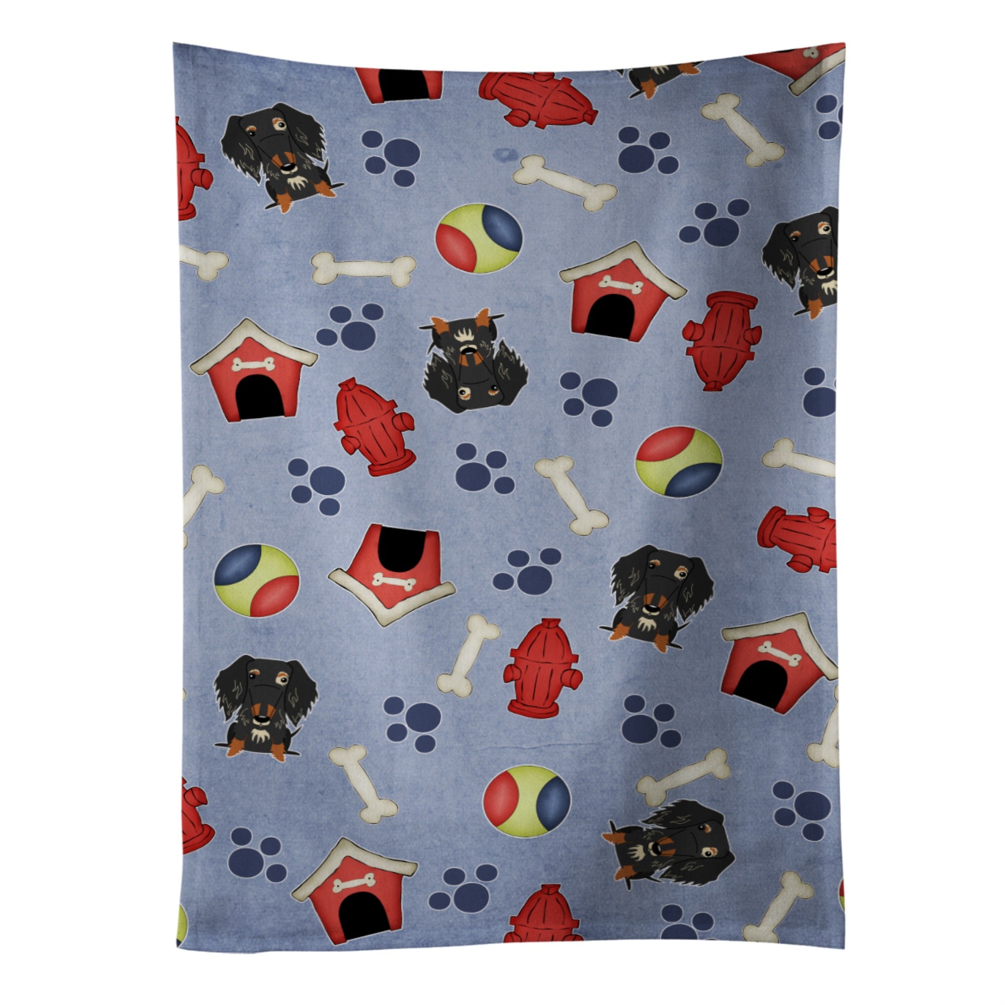 'Caroline'S Treasures Bb2741Ktwl Wire Haired Dachshund Dapple Kitchen Towel, 25'''' X 15'''', Multicolor''