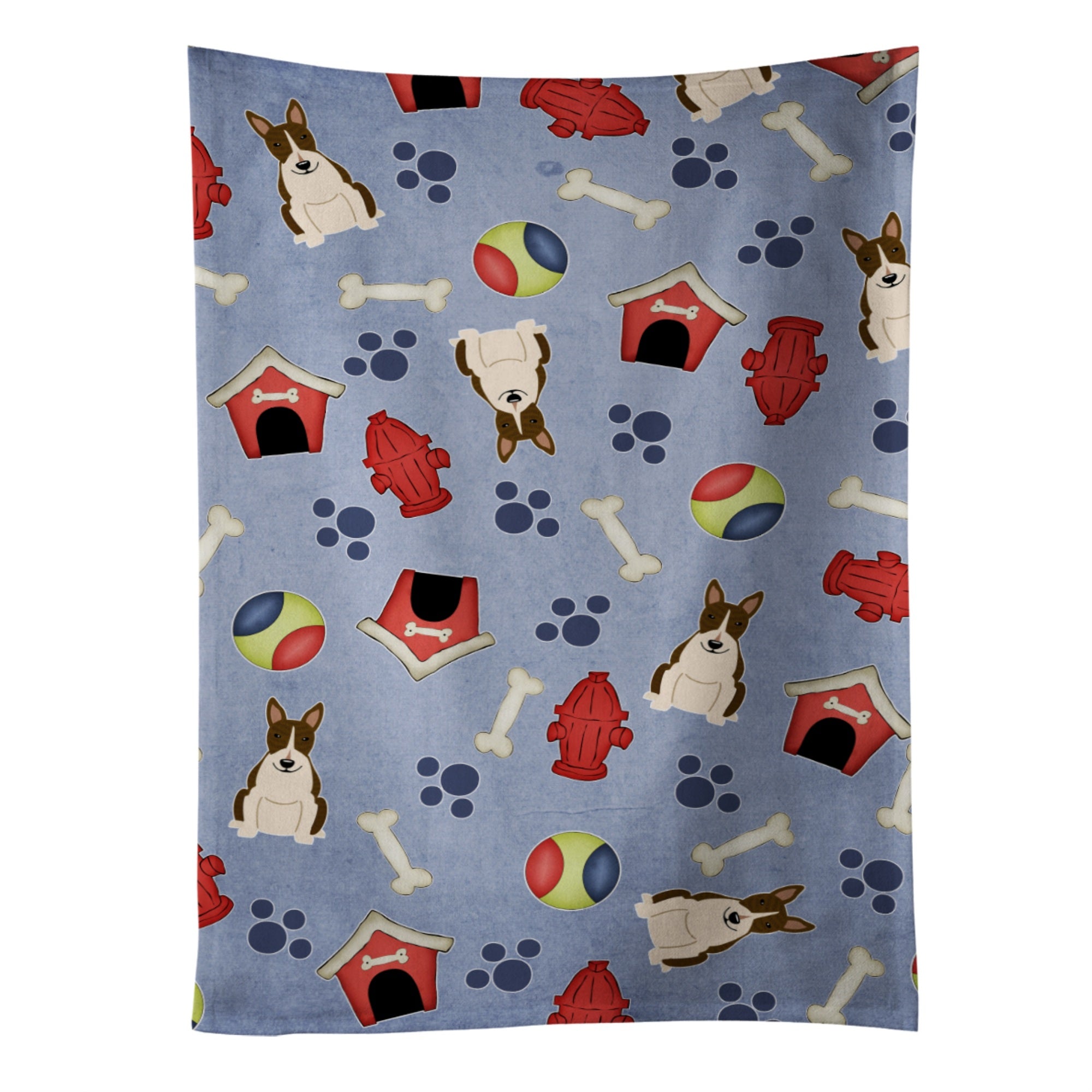 'Caroline'S Treasures Bb2749Ktwl Bull Terrier Dark Brindle Kitchen Towel, 25'''' X 15'''', Multicolor''