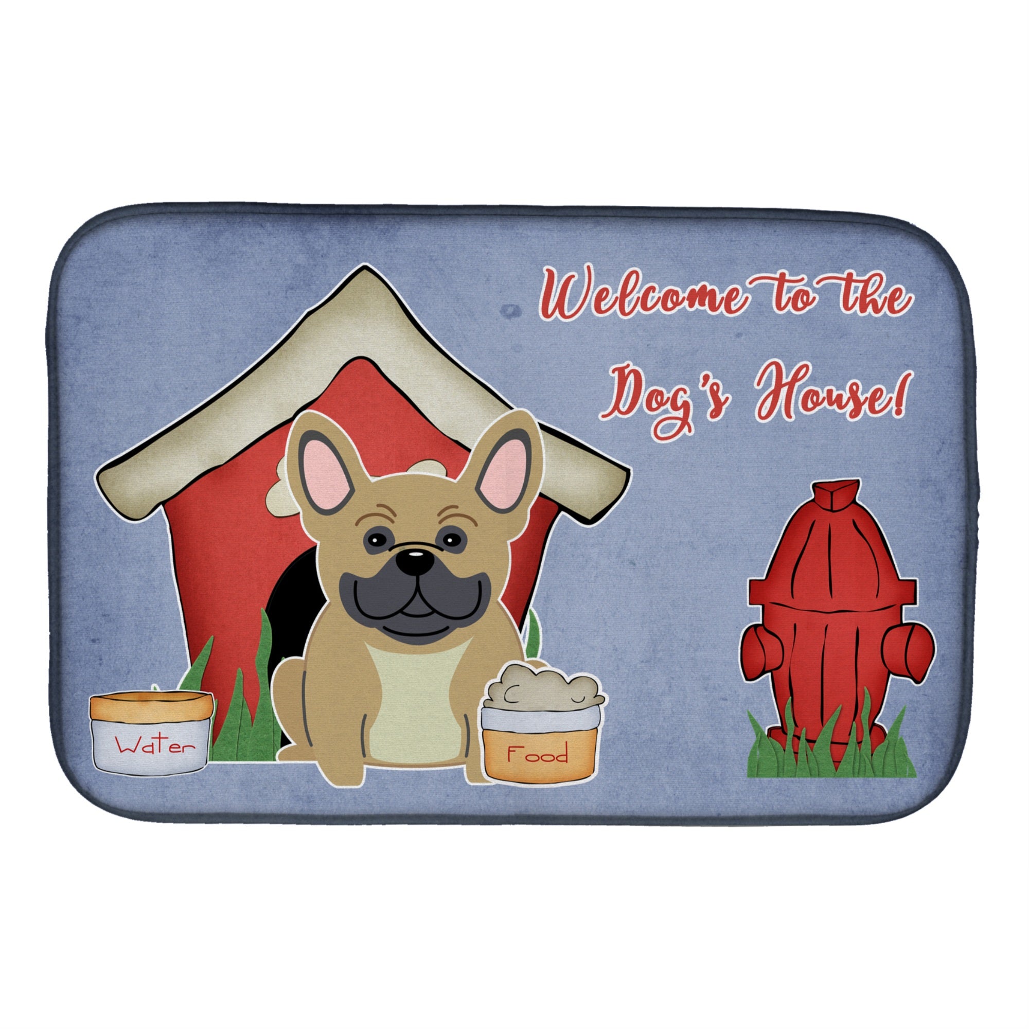 'Caroline'S Treasures Bb2764Ddm Dish Drying Mat, 14 X 21, Dog House''
