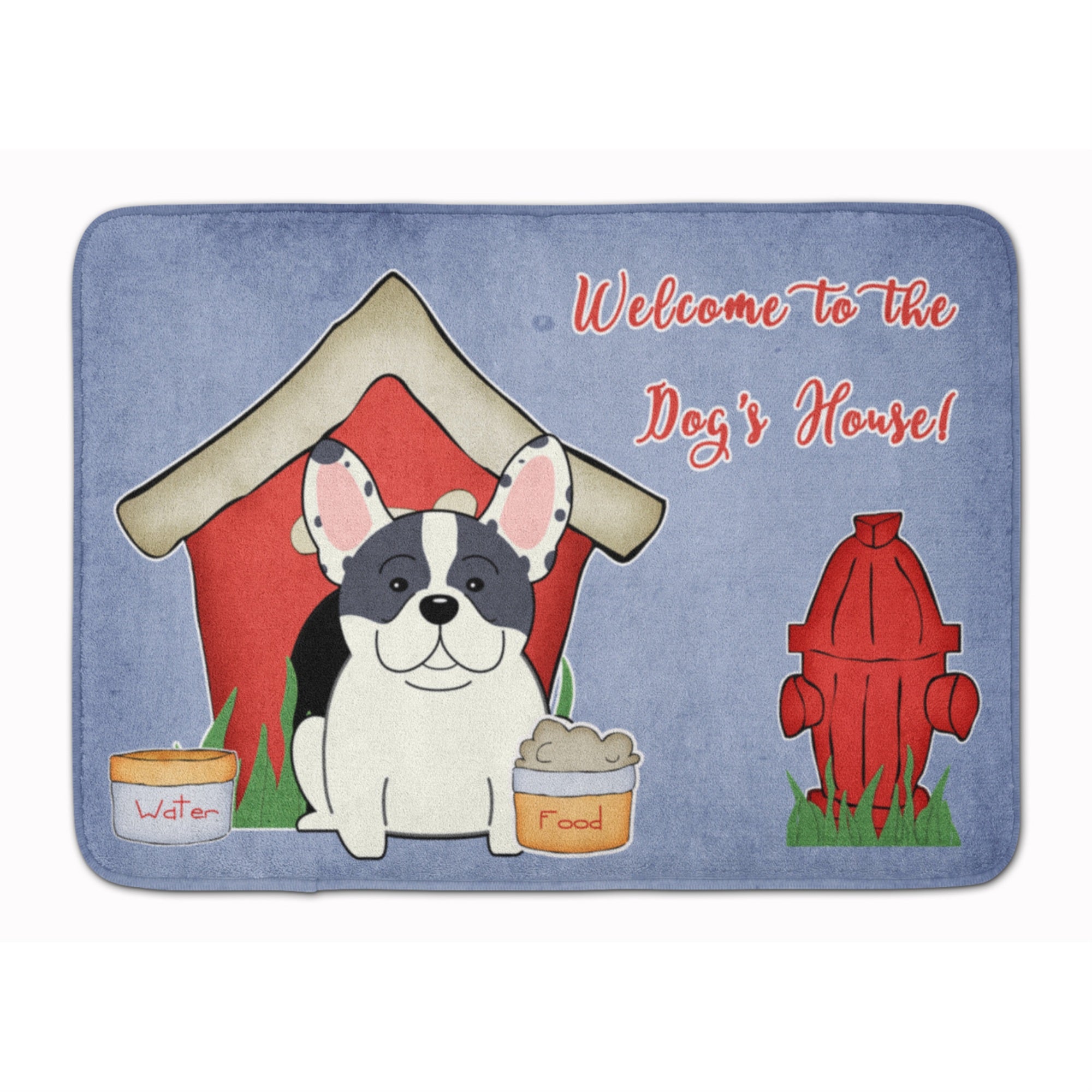 'Caroline'S Treasures Dog House French Bulldog Piebald Floor Mat, 19'''' X 27'''', Multicolor''